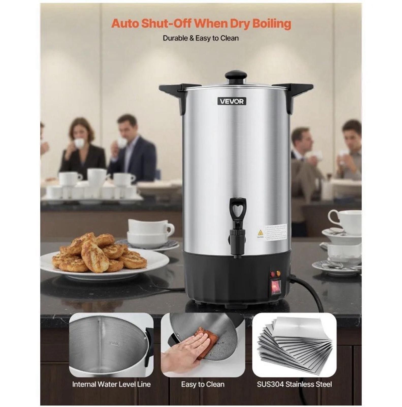 Other Vevor Electric Coffee Urn Wnskft10 Commercial Coffee Maker Size ONE SIZE - 6 Thumbnail