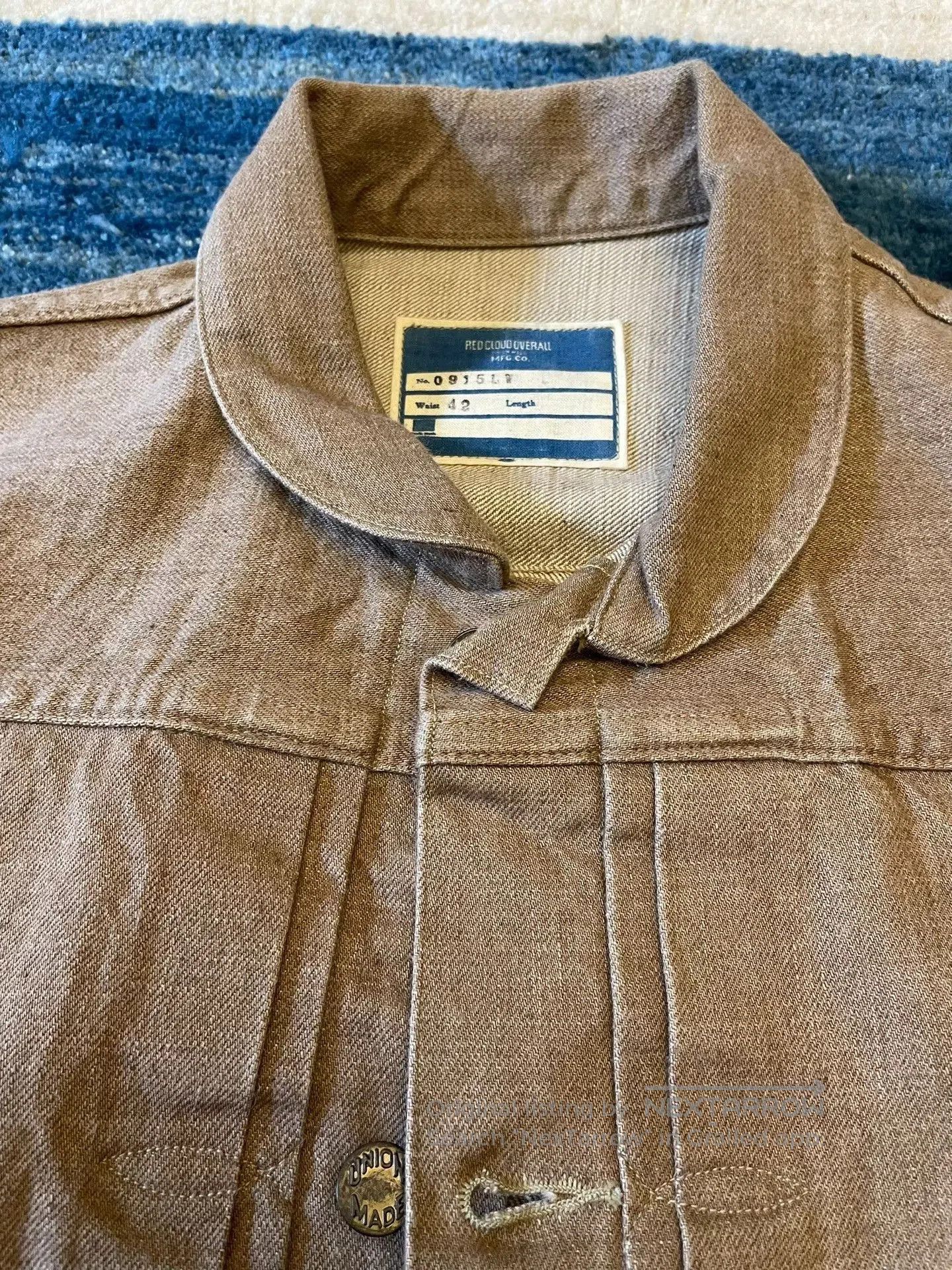 Red Clouds Collective Red Cloud Light Khaki Denim Jacket. Size US L / EU 52-54 / 3 - 3 Thumbnail