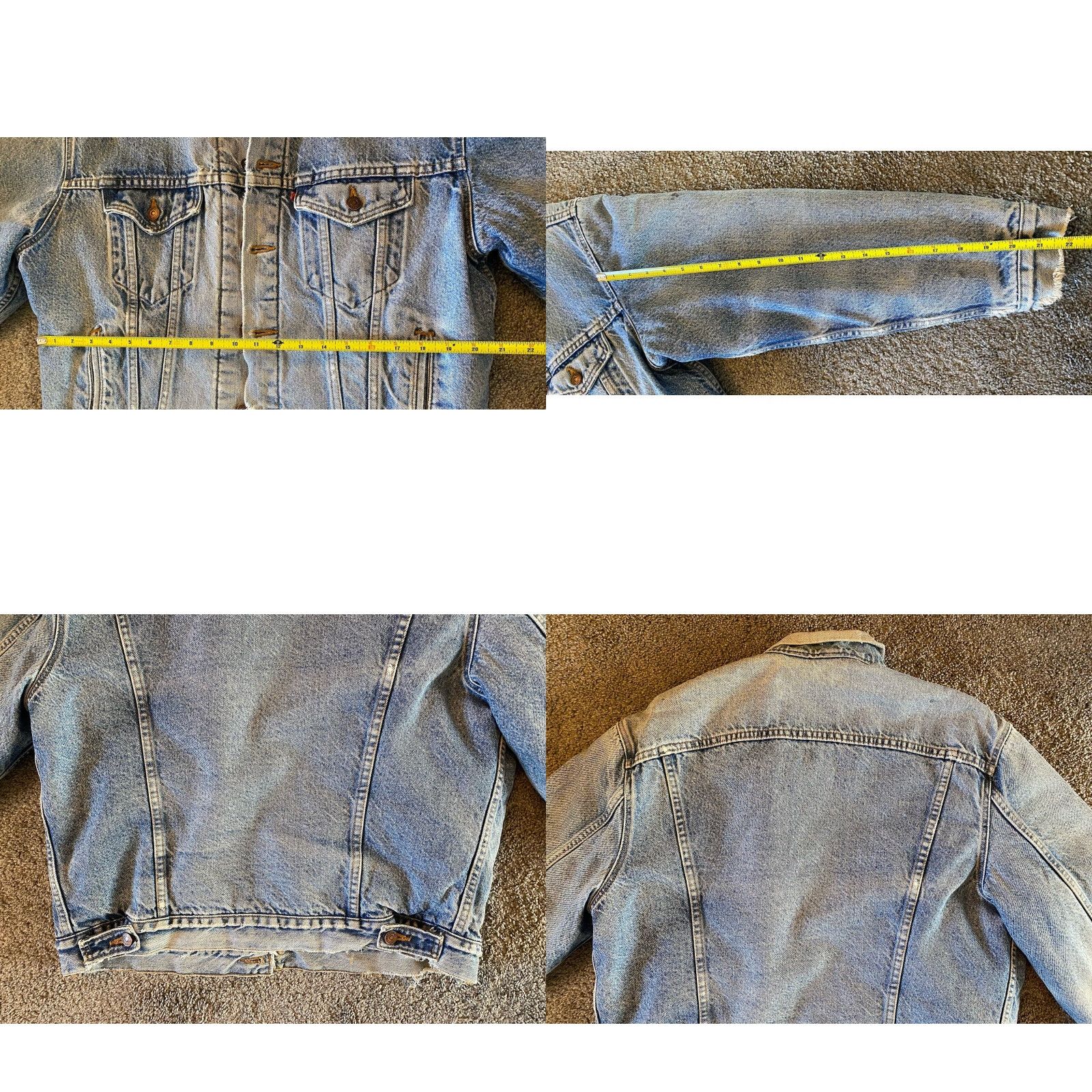 Levi's VINTAGE Levi's Denim Jacket Blanket Lined 70506-0316 Mens 44 USA Blue Jacket 80s 90s USA Mens Size US S / EU 44-46 / 1 - 11 Thumbnail