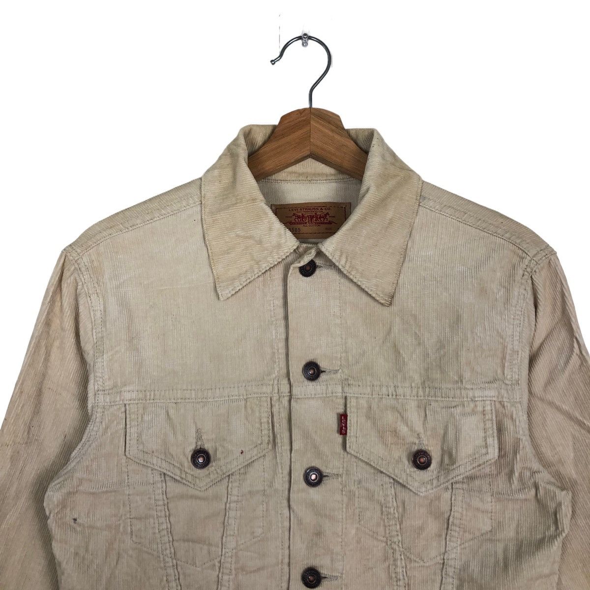 Levi's 🔥90’s Vintage Trucker Corduroy Jacket Levi’s Usa Size US S / EU 44-46 / 1 - 3 Thumbnail