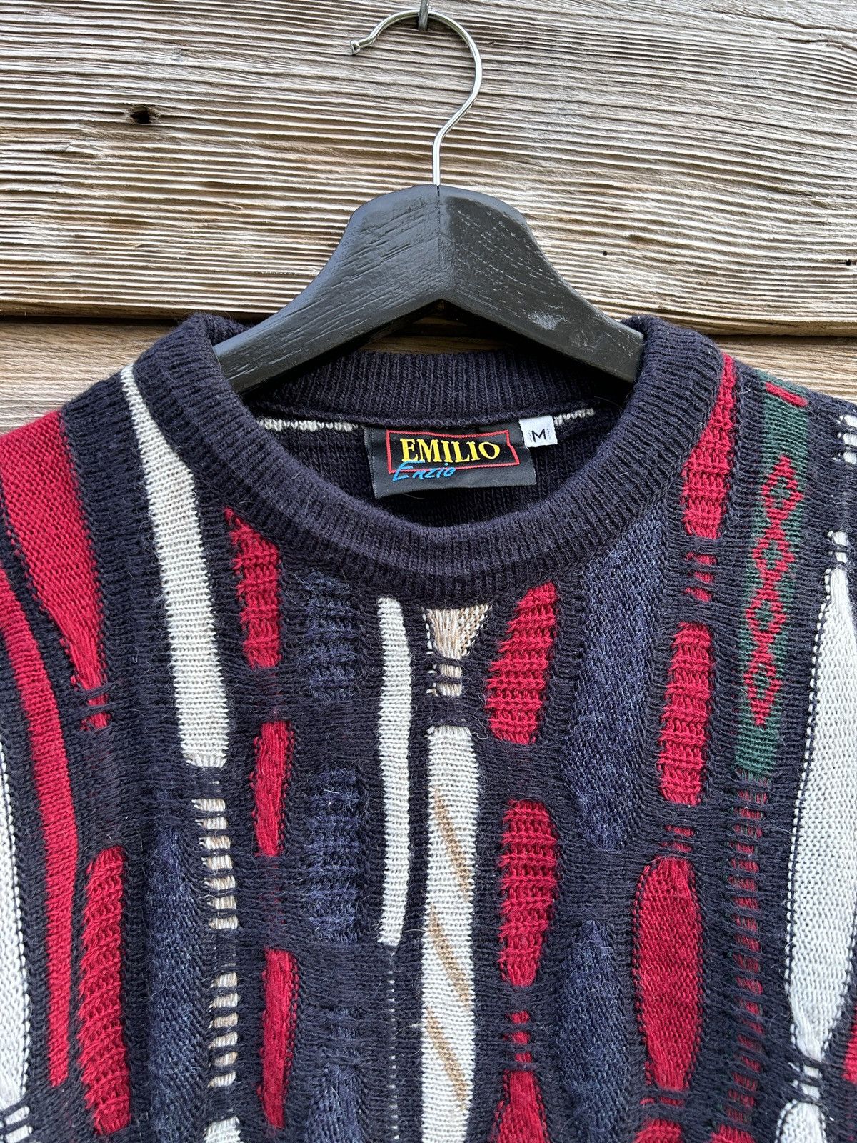 Vintage 90s Vintage Alpaca Coogi Style Wool Chunky Sweater Size US M / EU 48-50 / 2 - 2 Thumbnail