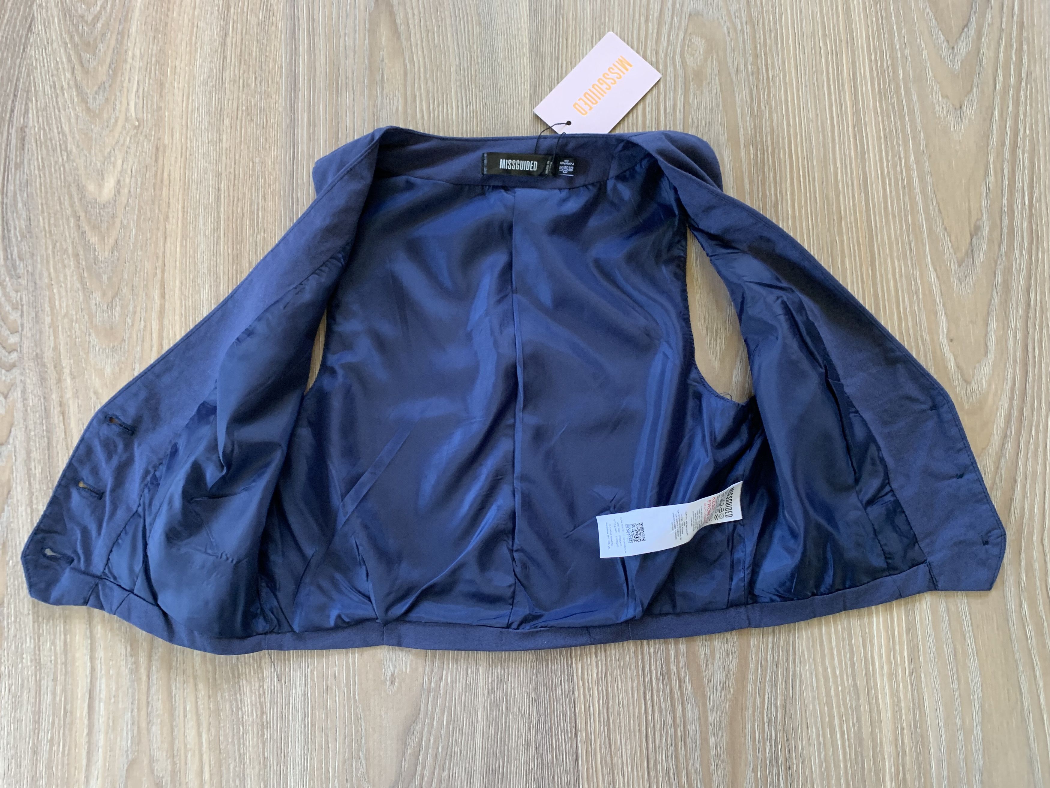 Designer Missguided Women's Blue Vest Size US XXS / EU 40 - 7 Thumbnail