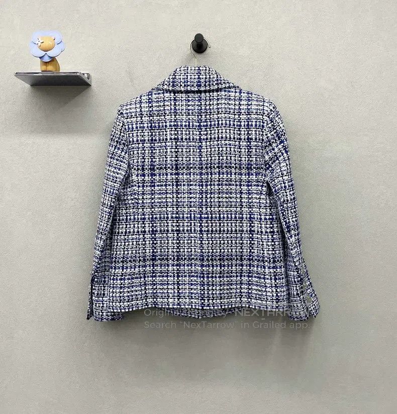 Chanel Chanel Blue and white woven jacket Size XXS / US 00 / IT 34 - 2 Thumbnail