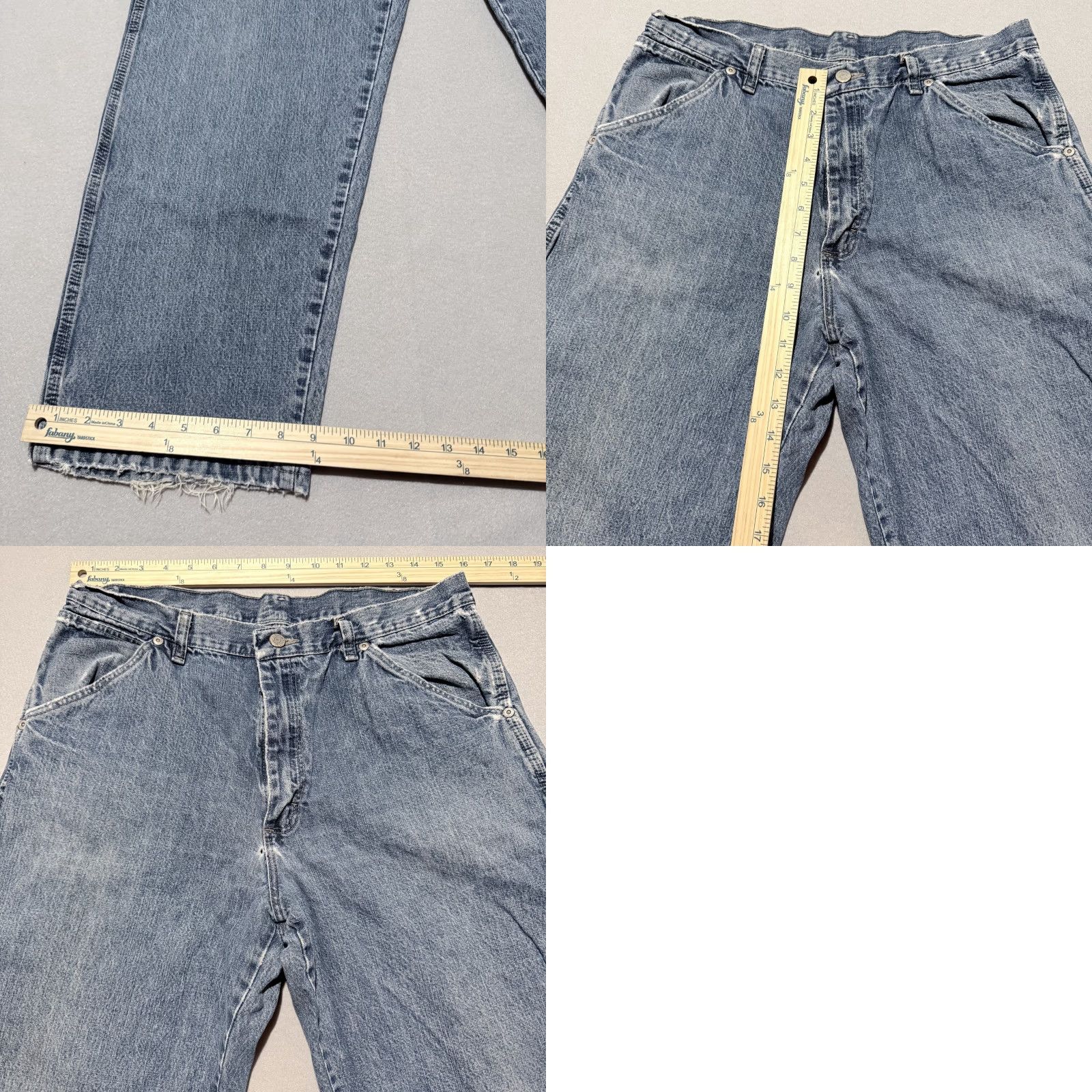 Wrangler Wrangler Jeans Men 32x32 Denim Medium Wash Carpenter Zip Fly Straight Size US 32 / EU 48 - 9 Thumbnail