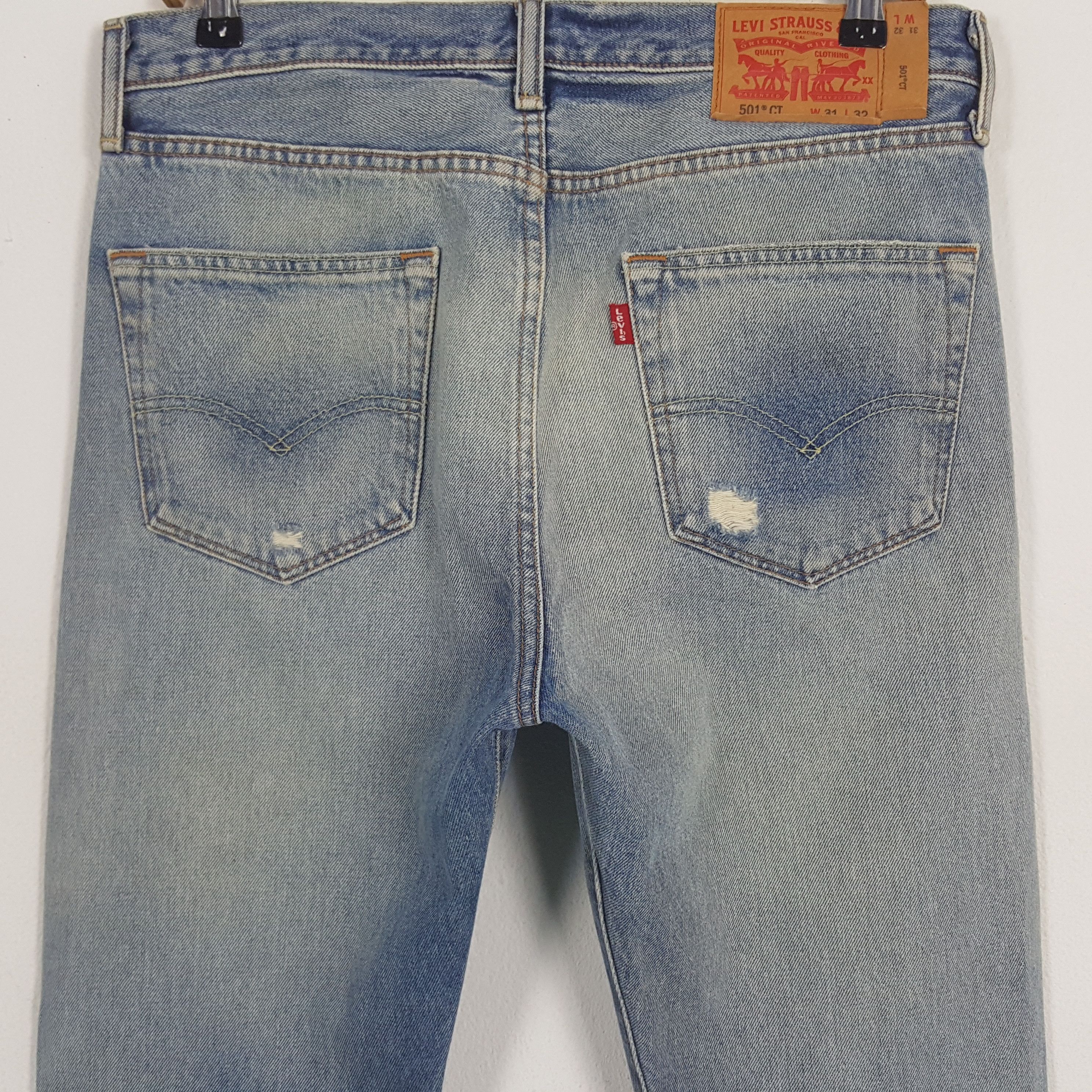 Levi's × Vintage Vintage Levi's 501 Distressed Style Denim Jeans Size US 32 / EU 48 - 5 Thumbnail