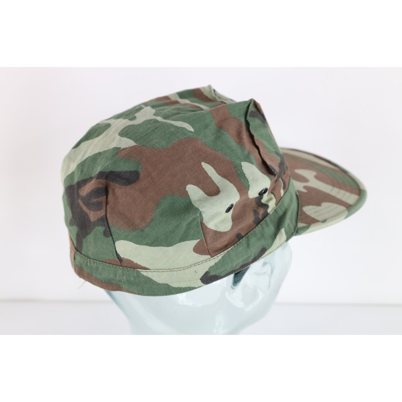 Vintage Vintage 60s 70s Streetwear Military Style Camouflage Hat Size ONE SIZE - 6 Thumbnail