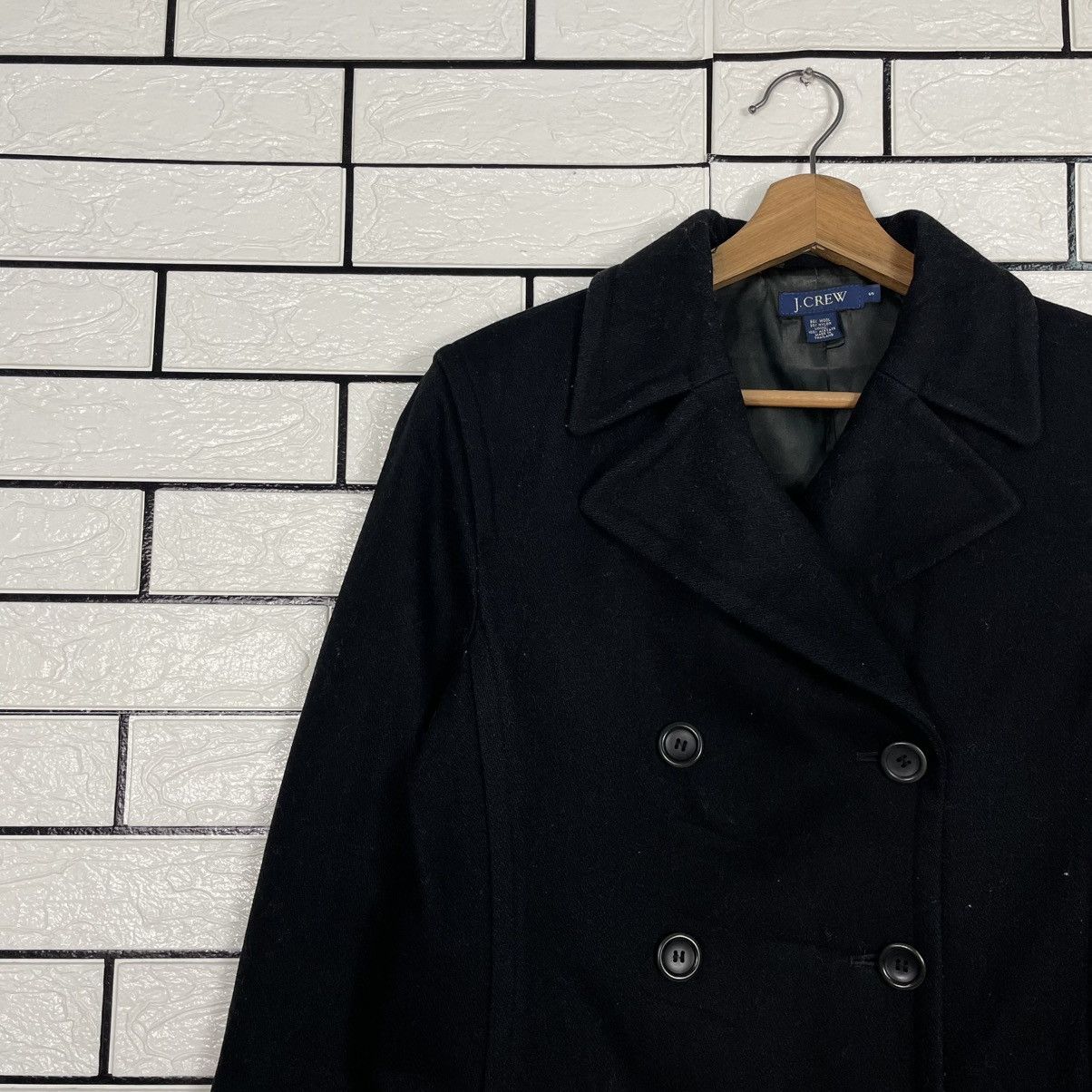J.Crew J. Crew Double Breasted Wool Coat Size S / US 4 / IT 40 - 6 Thumbnail