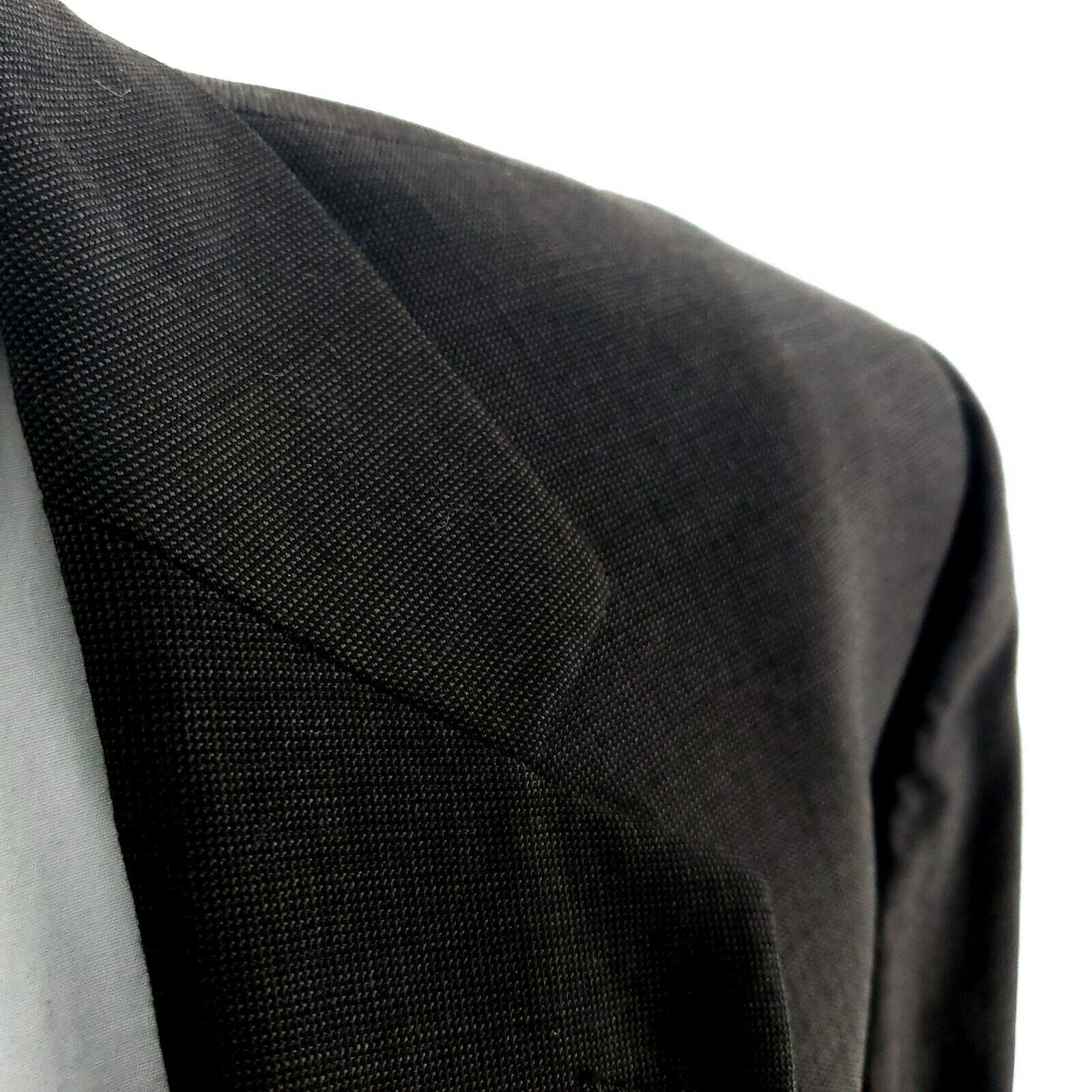 Jos. A. Bank DAMAGED Jos A Bank Signature Wool 2 Button Blazer 42L Brown Size 42L - 2 Thumbnail