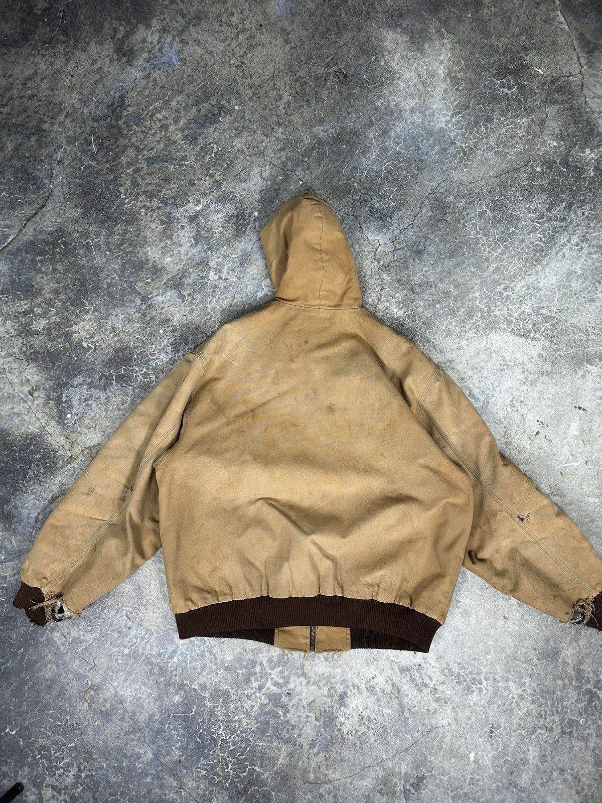 Designer × Vintage Vintage Carhartt Style Hooded Jacket Size US L / EU 52-54 / 3 - 6 Thumbnail