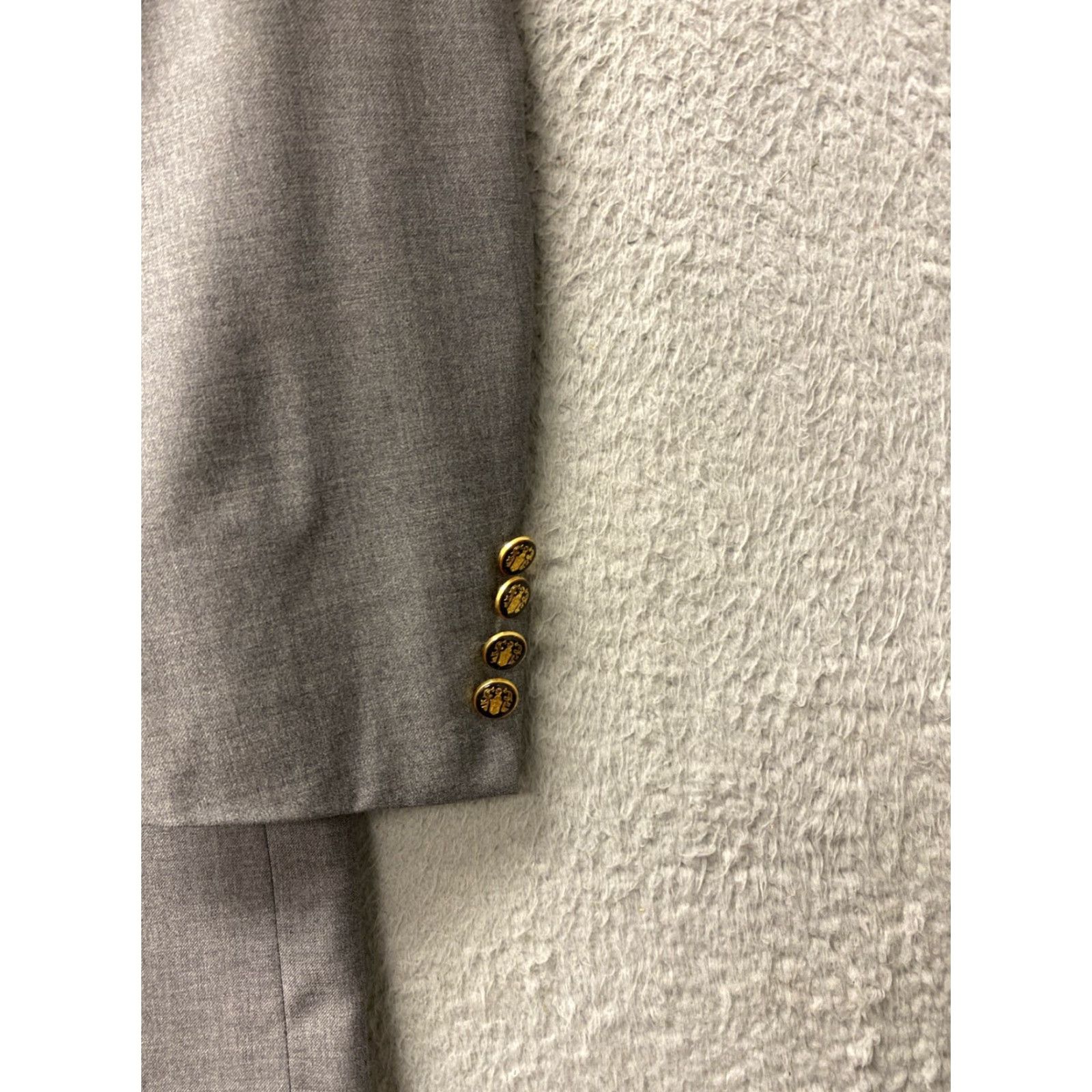 Proper Cloth VINTAGE Proper Cloth Gray Blazer 40L Wool Three-Button Long Mens Italy Size 40L - 2 Thumbnail