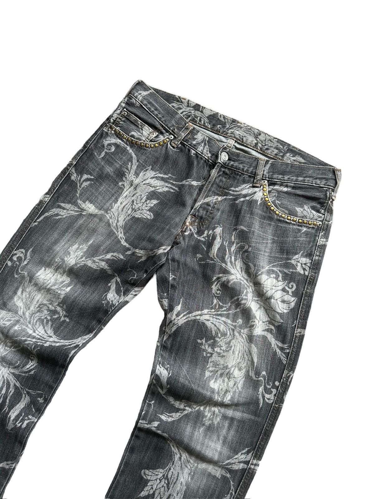 Boycott SS1996 - Boycott Japan trompe l'oeil laser printed jeans Size US 33 - 2 Thumbnail