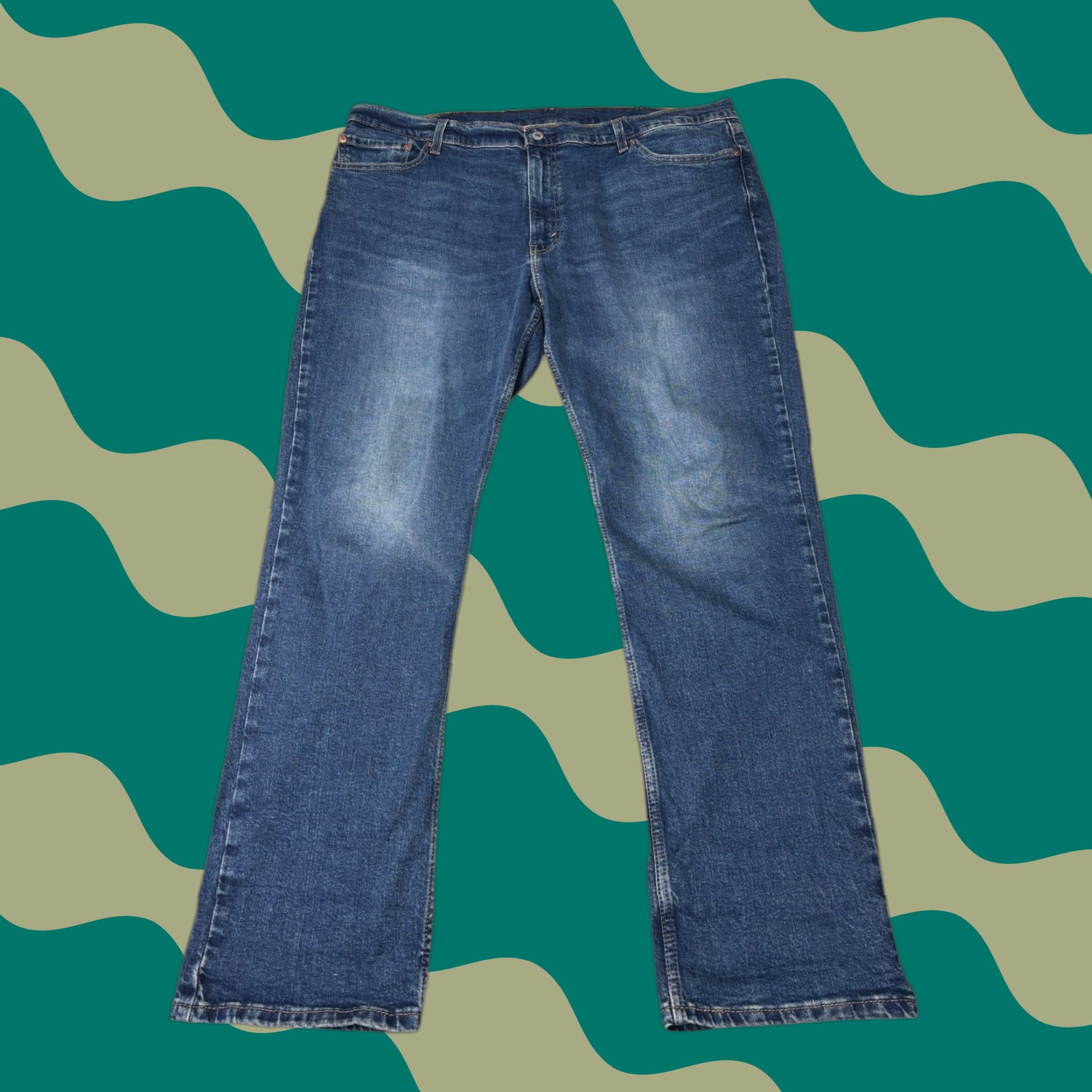 Vintage Levi Strauss Levi's 511 Slim Fit Jeans Men Dark Wash 42x32 Regular Blue Denim 5-Pocket Zipper Logo Stretch Cotton Polyester Elastodiene Casual Jeans Size US 42 / EU 58 - 1 Thumbnail