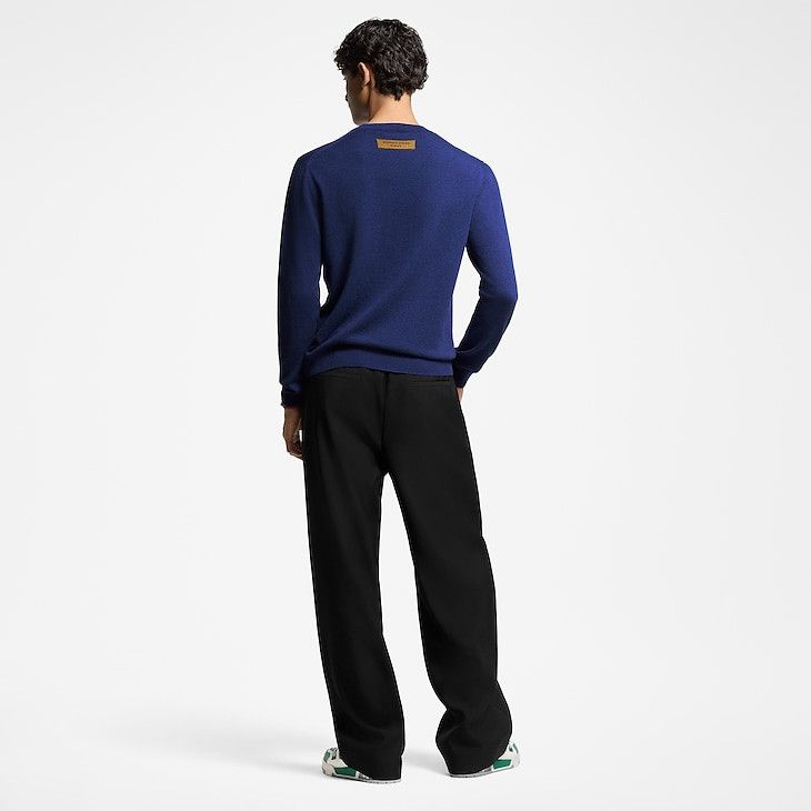 Louis Vuitton LV Embossed Cashmere Crewneck Size US S / EU 44-46 / 1 - 2 Thumbnail