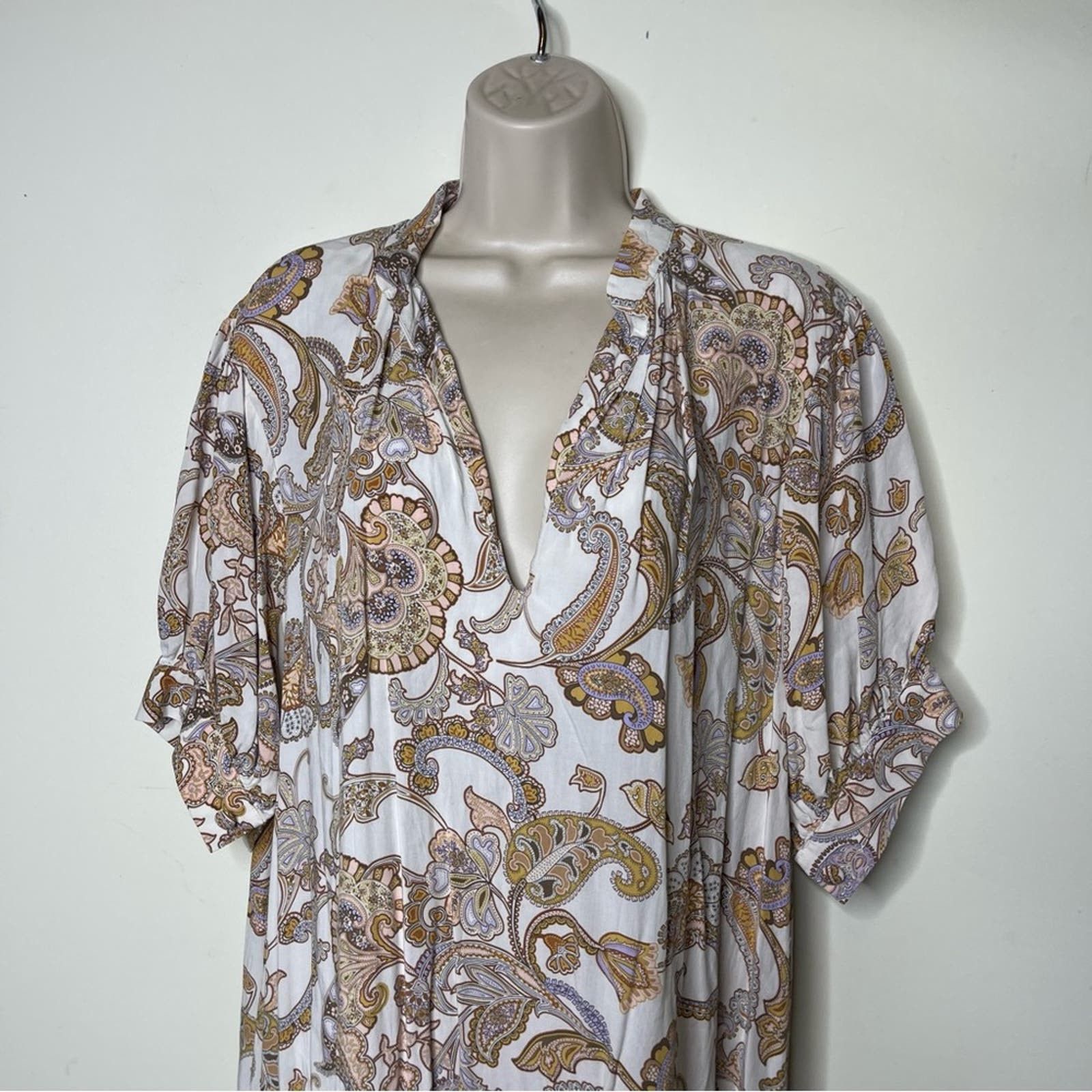 Other OWL Marrakech Clarisse 100% viscose maxi paisley dress US M Size M / US 6-8 / IT 42-44 - 5 Thumbnail