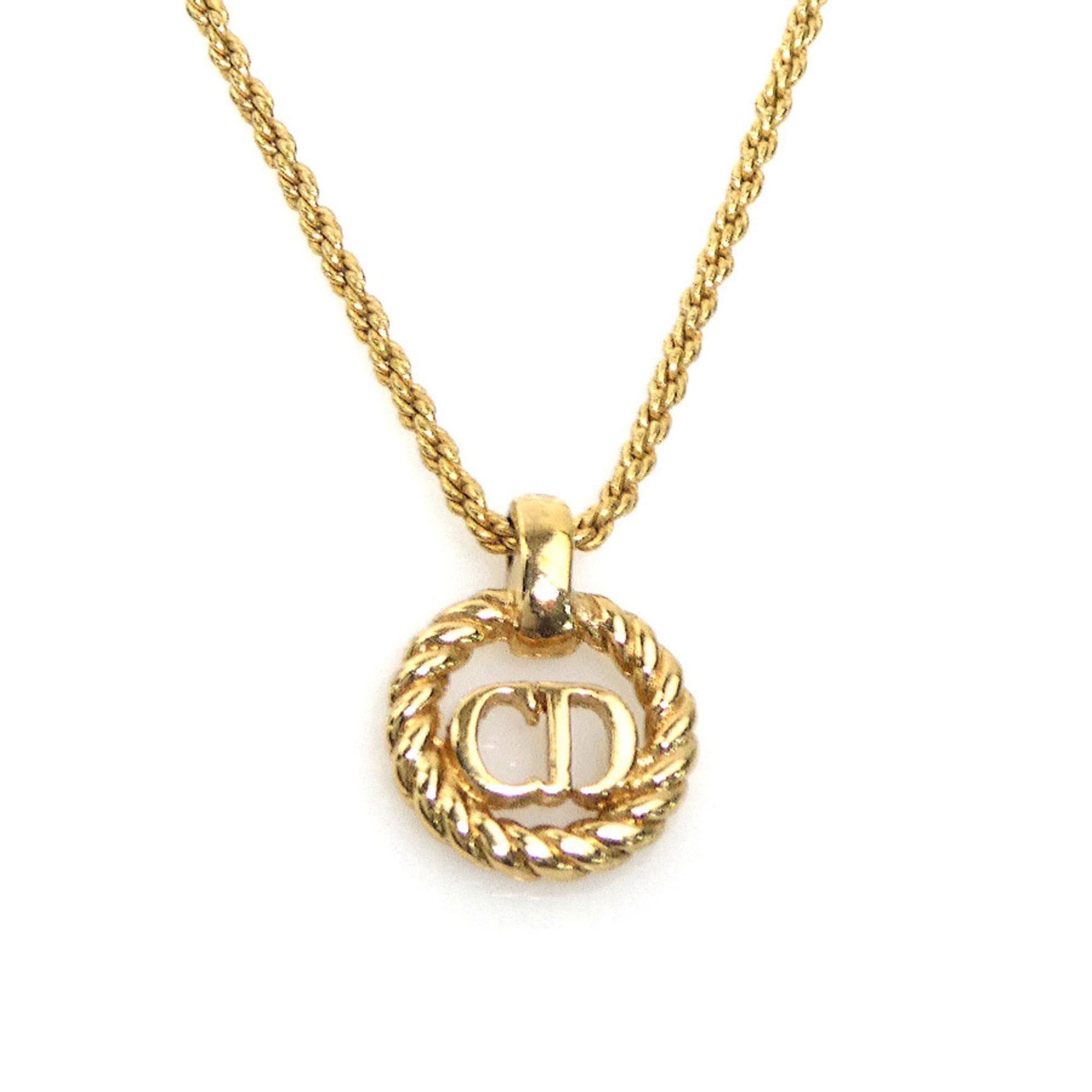 Dior Christian Dior necklace, metal, gold, women's, h32156 Size ONE SIZE - 1 Thumbnail