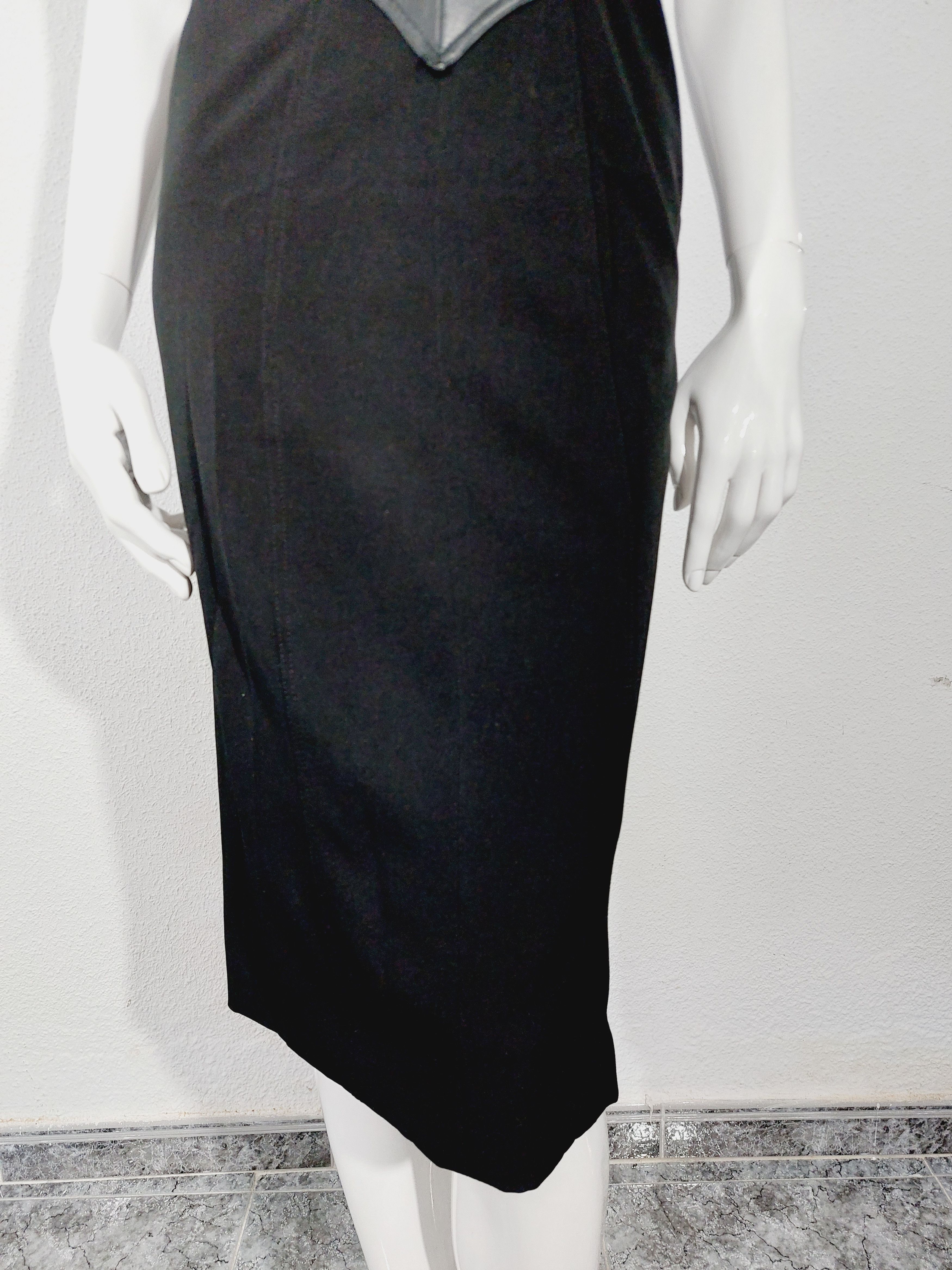 Thierry Mugler Thierry Mugler Corset Leahter Bustier Silver Star Dress Size S / US 4 / IT 40 - 6 Thumbnail