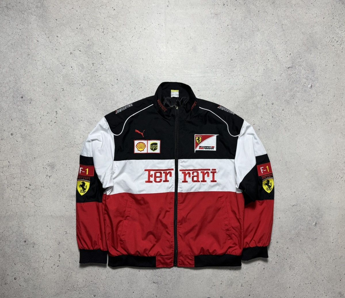 Ferrari Ferrari Vintage Racing F-1 Bomber Jacket Size 2XL Hype Size US XXL / EU 58 / 5 - 1 Thumbnail