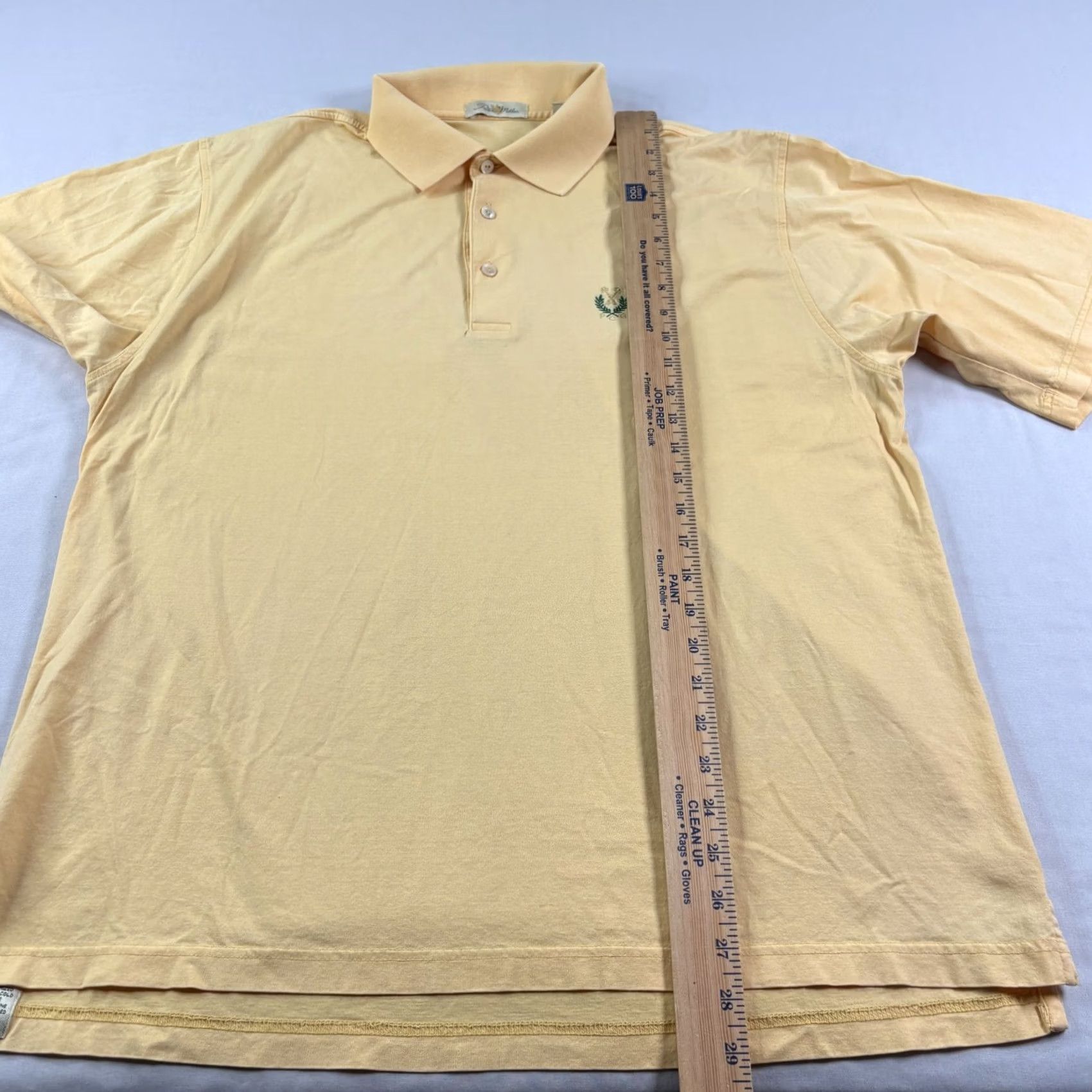 Peter Millar Peter Millar Polo Shirt Mens Large Yellow Peachtree Golf Club Cotton Size US L / EU 52-54 / 3 - 7 Thumbnail