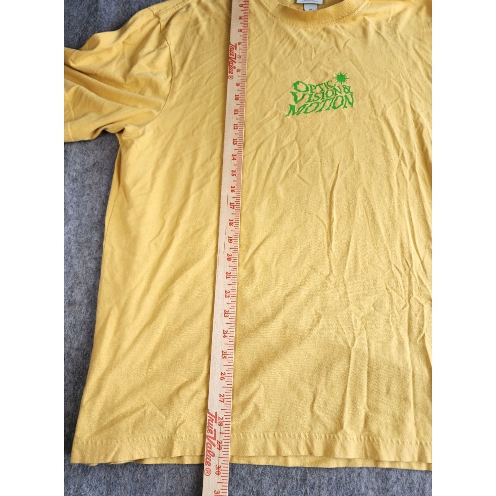 H&M H&M Shirt Men's Yellow T-Shirt Large L Electric Scenery Optic Vision & Motion Size US L / EU 52-54 / 3 - 7 Thumbnail