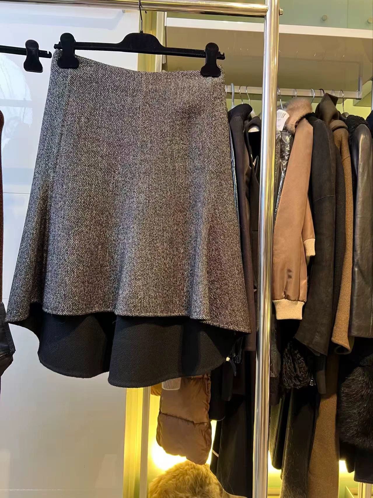 Celine CELINE wool-linen blend floral skirt (36, new) Size 25" / US 0 / IT 36 - 2 Thumbnail