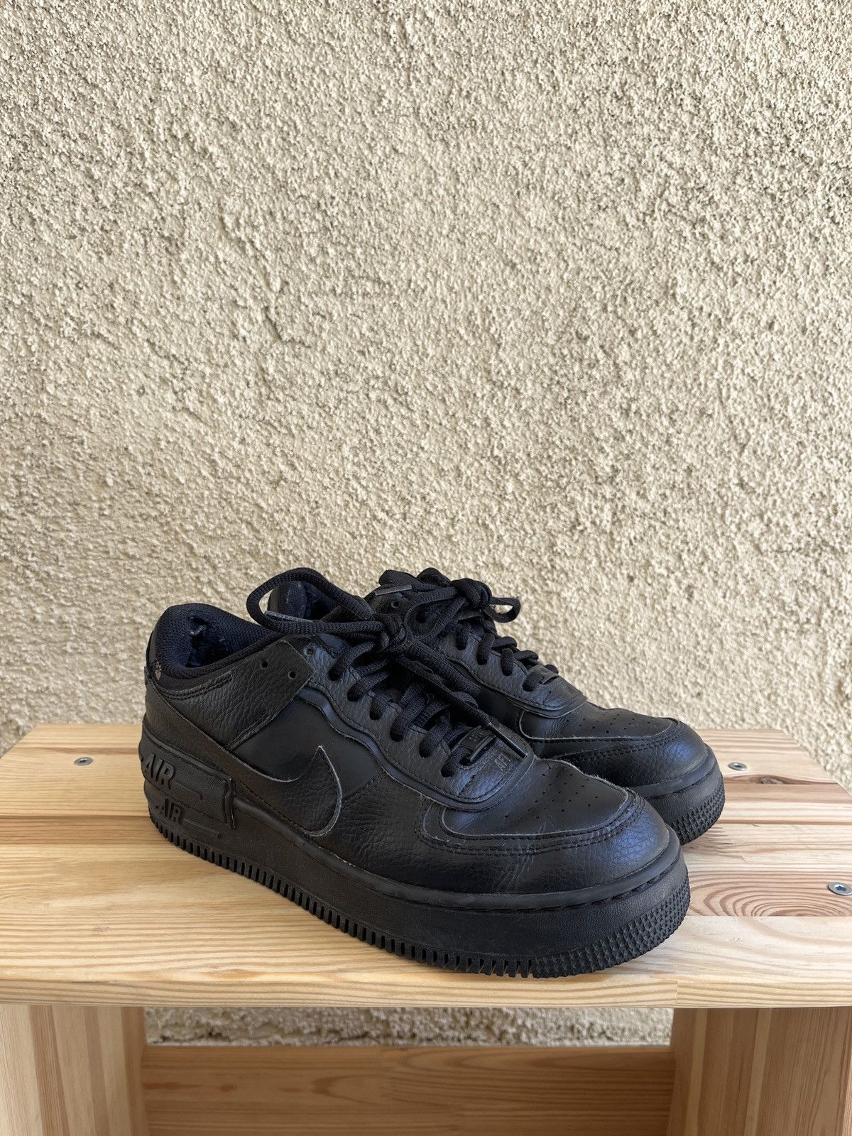 Nike Nike Air Force 1 Low Shadow Triple Black Women’s Size 8 Size US 8 / IT 38 - 2 Thumbnail