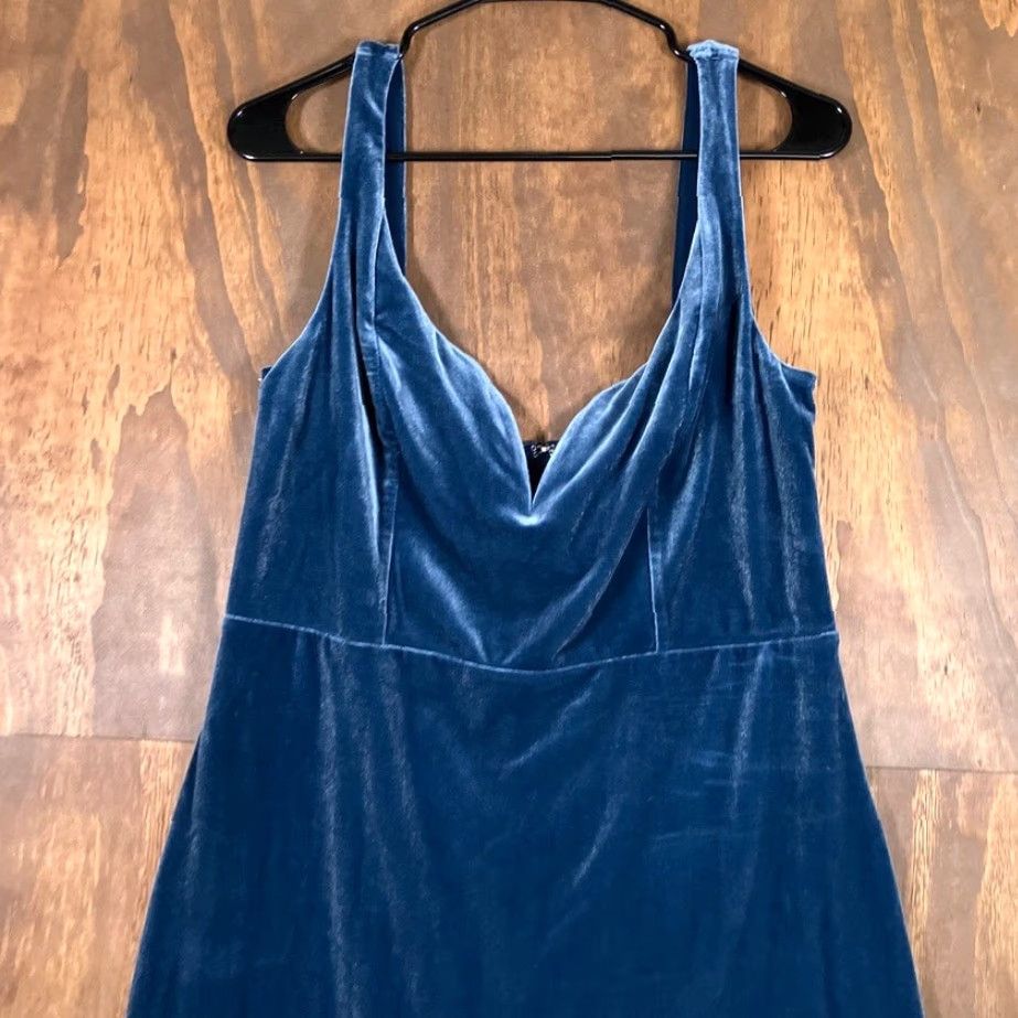 Express Express Dress Navy Blue Velvet Sleeveless Mini Back Zip Stretch 14 Women’s Side Zip Dress Velvet Party Cocktail Wedding Short Sleeve VINTAGE? Size XL / US 12-14 / IT 48-50 - 2 Thumbnail