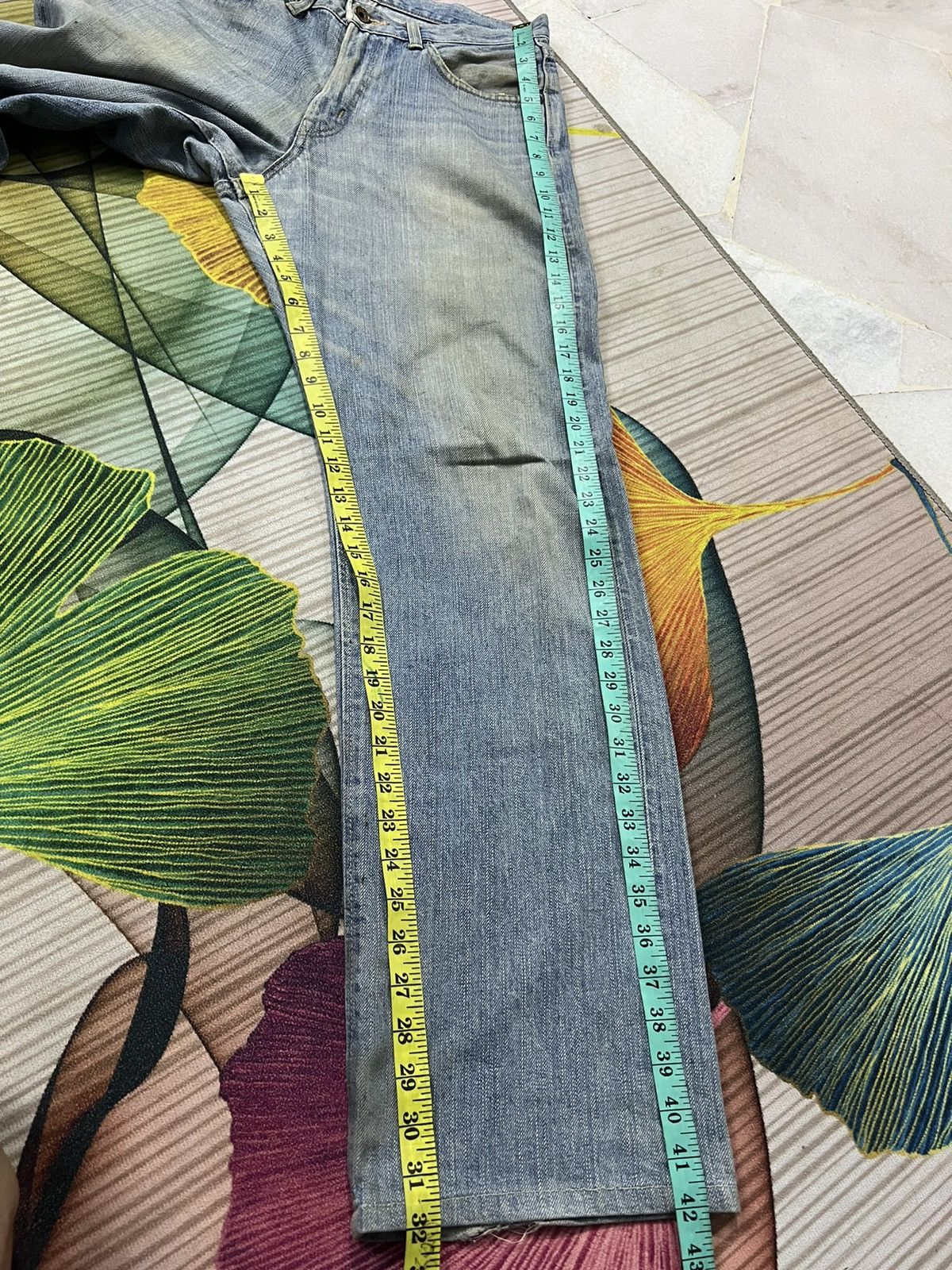 Edwin × Japanese Brand EDWIN 505z SELVEDGE LIGHT WASH ORANGE TAG DENIM Size US 29 - 12 Thumbnail