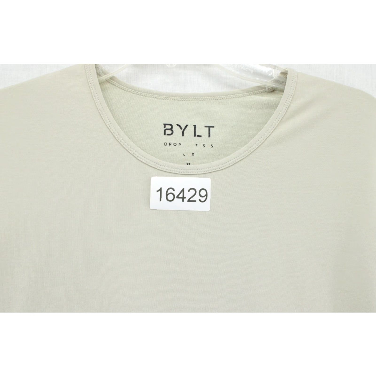 Vintage BYLT Drop Cut Lux Henley T-Shirt Men XL Beige Cotton Stretch Gym Performance Crew Neck Short Sleeve T-Shirt Size US XL / EU 56 / 4 - 7 Thumbnail