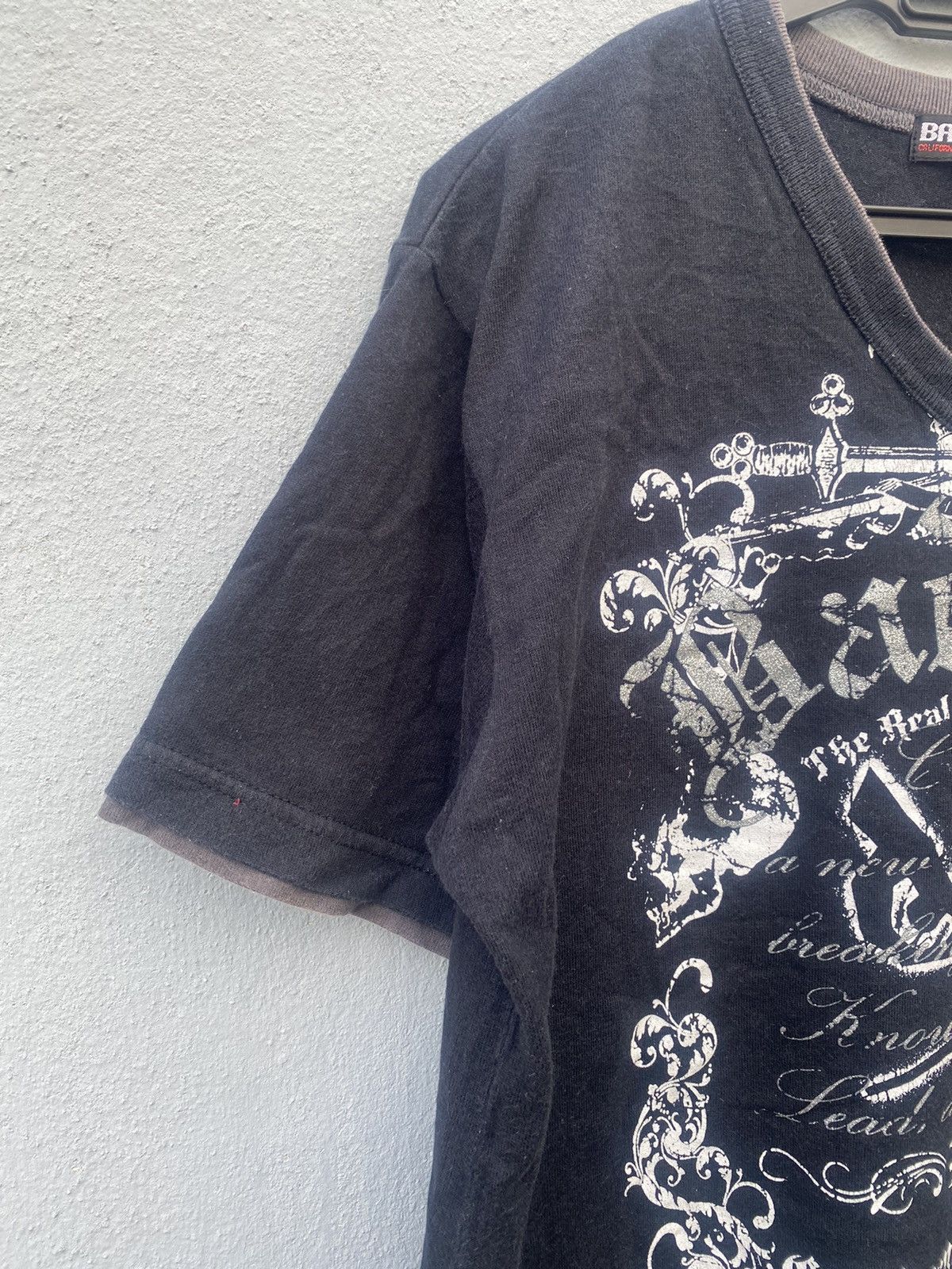 14th Addiction × JNCO × Vintage Vintage y2k Bad Boy Tribal Double Layer Poem Tees Size US M / EU 48-50 / 2 - 3 Thumbnail