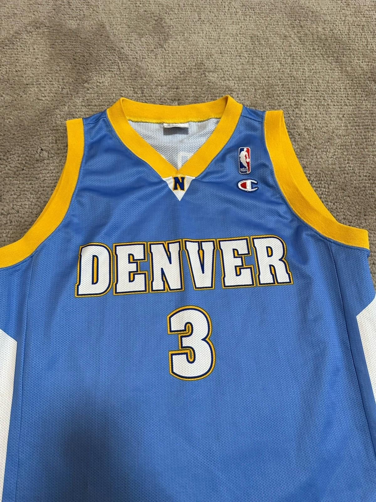 Champion Denver Nuggets #3 Allen Iverson Champion basketball jersey Size US L / EU 52-54 / 3 - 4 Thumbnail
