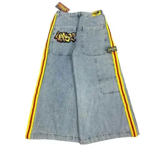 Vintage Street Casual Fire Baggy Denim Size US 33 - 1 Thumbnail