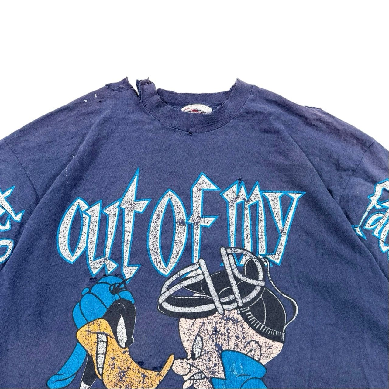 Vintage Vintage 90s Single Stitch Get Out of My Face Looney Tunes Size US XL / EU 56 / 4 - 2 Thumbnail