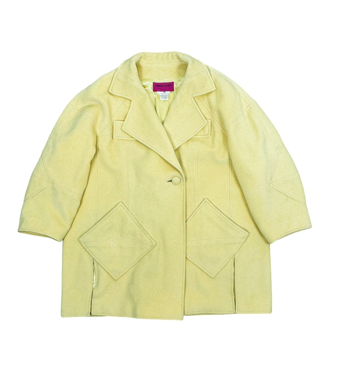 Christian Lacroix × Vintage Christian Lacroix Lana Wool Vintage Coat size 38 Size XS / US 0-2 / IT 36-38 - 15 Thumbnail