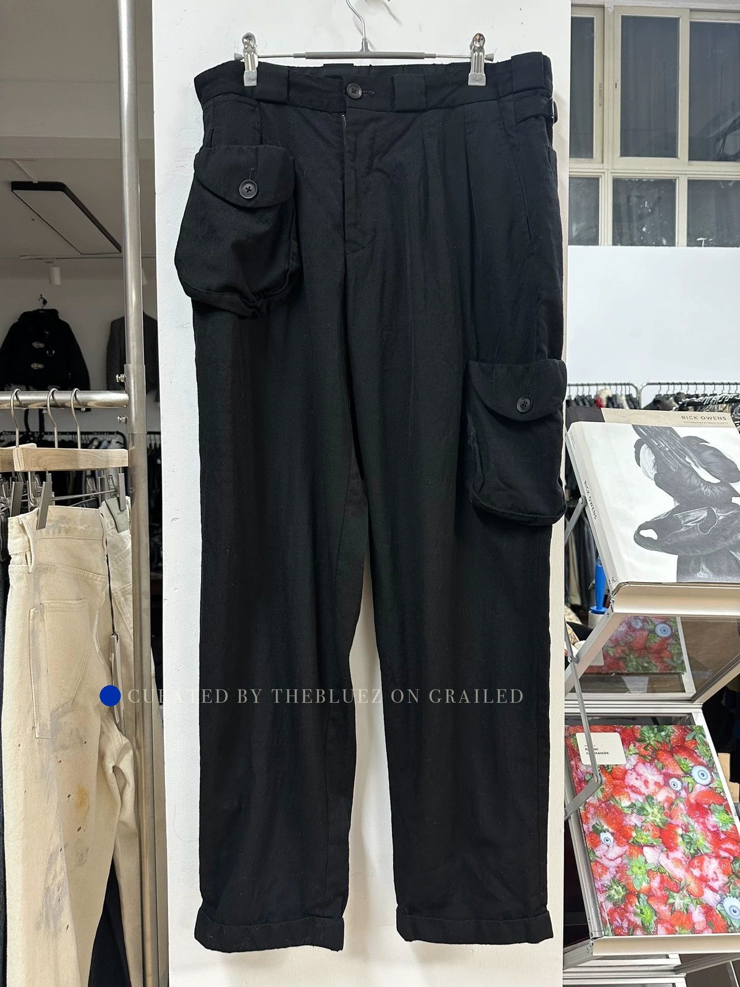 Yohji Yamamoto Stylish Black Pouch Trousers in Size 34 Size US 34 / EU 50 - 1 Thumbnail