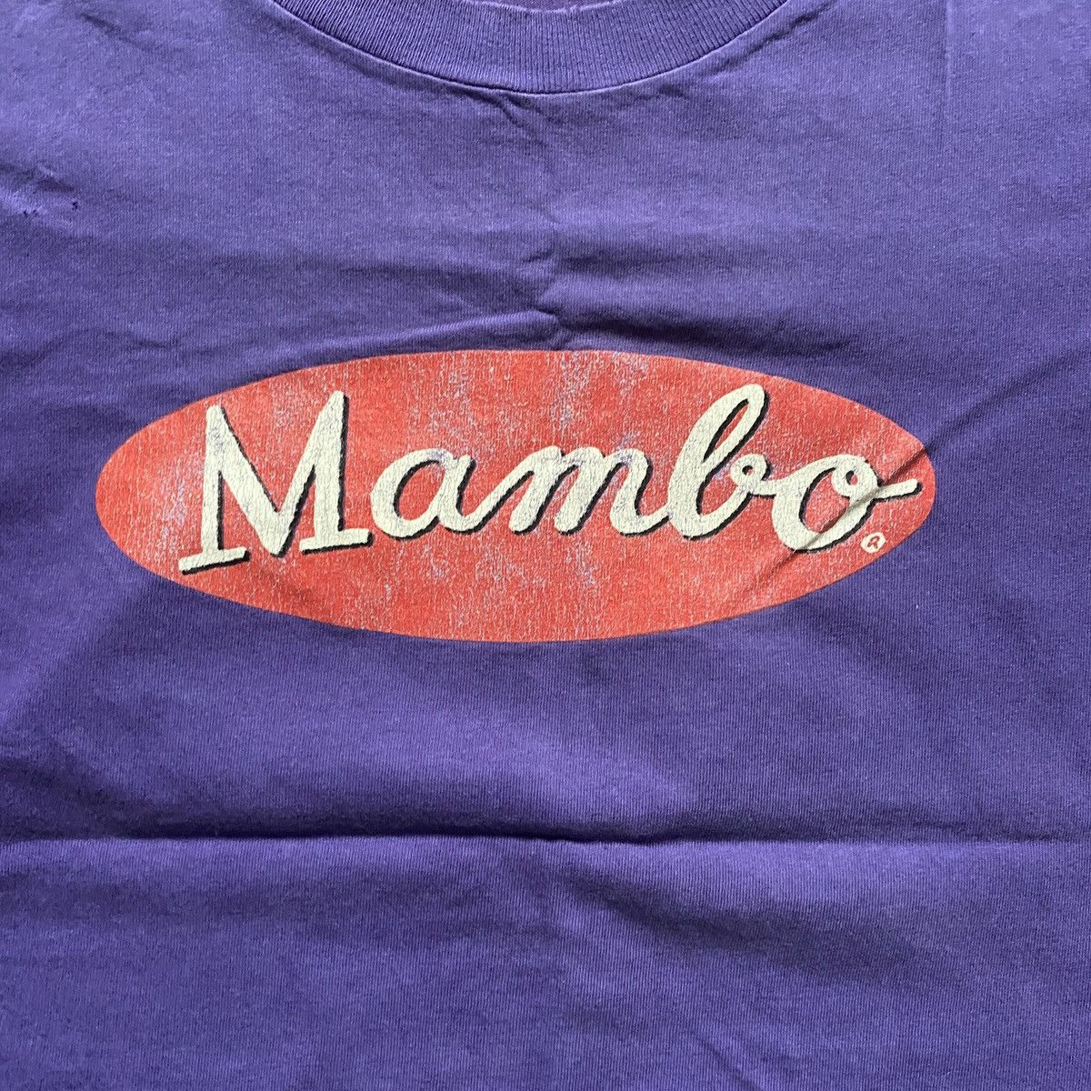 Mambo VINTAGE 1995 RARE MAMBO FISH AMAZING DESTRESSED T SHIRT 315 Size US XL / EU 56 / 4 - 3 Thumbnail