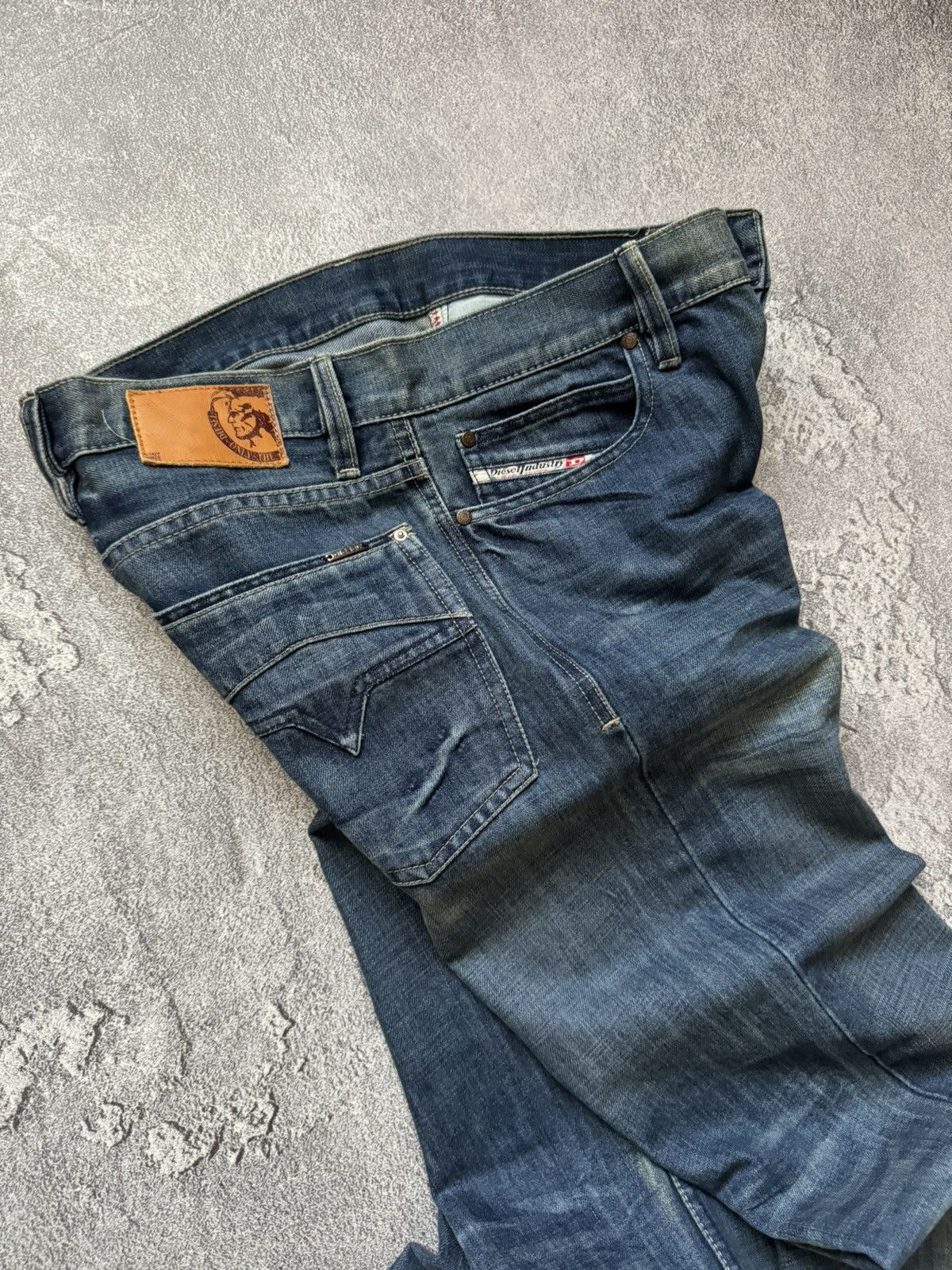 Diesel × Diesel Black Gold Diesel 34 flared denim pant trouser Jean chino distressed Size US 34 / EU 50 - 16 Thumbnail