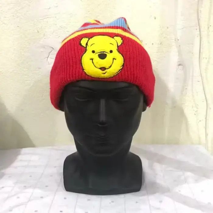 Disney Disney Pooh Stripe Design Beanie Hat Size ONE SIZE - 2 Thumbnail