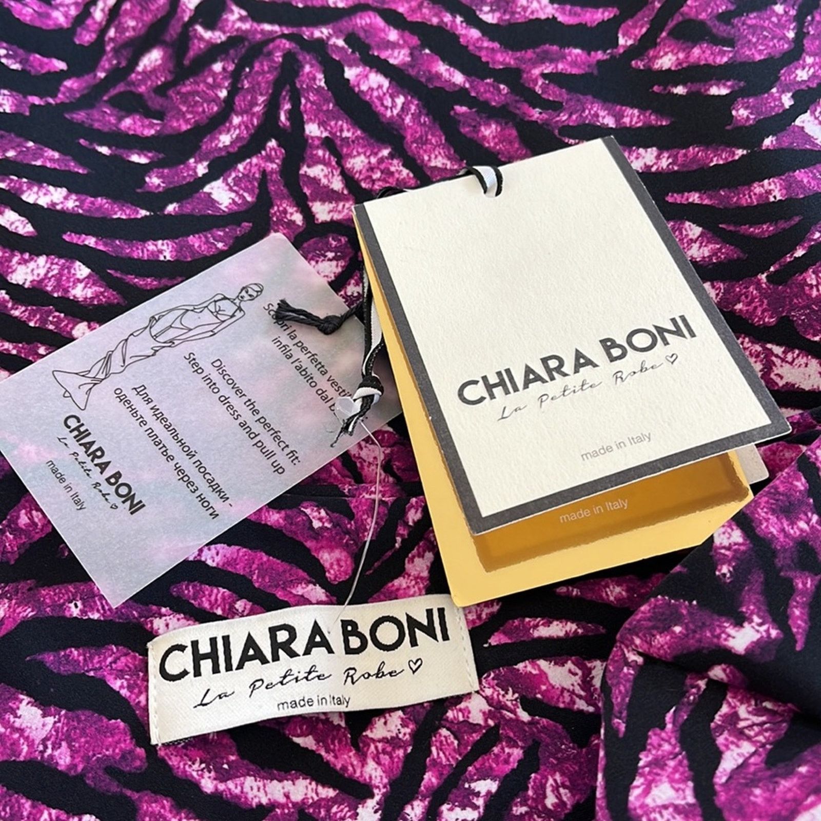 Chiara Boni Chiara Boni One Shoulder Purple Zebra Bodycon Dress 8 Size M / US 6-8 / IT 42-44 - 8 Thumbnail