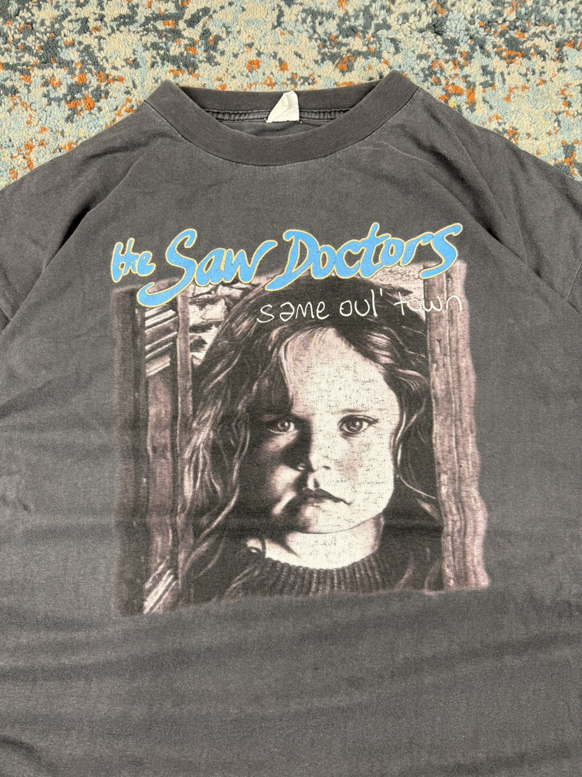 Rare Vintage 1996 The Saw Doctors same oul town graphic tee