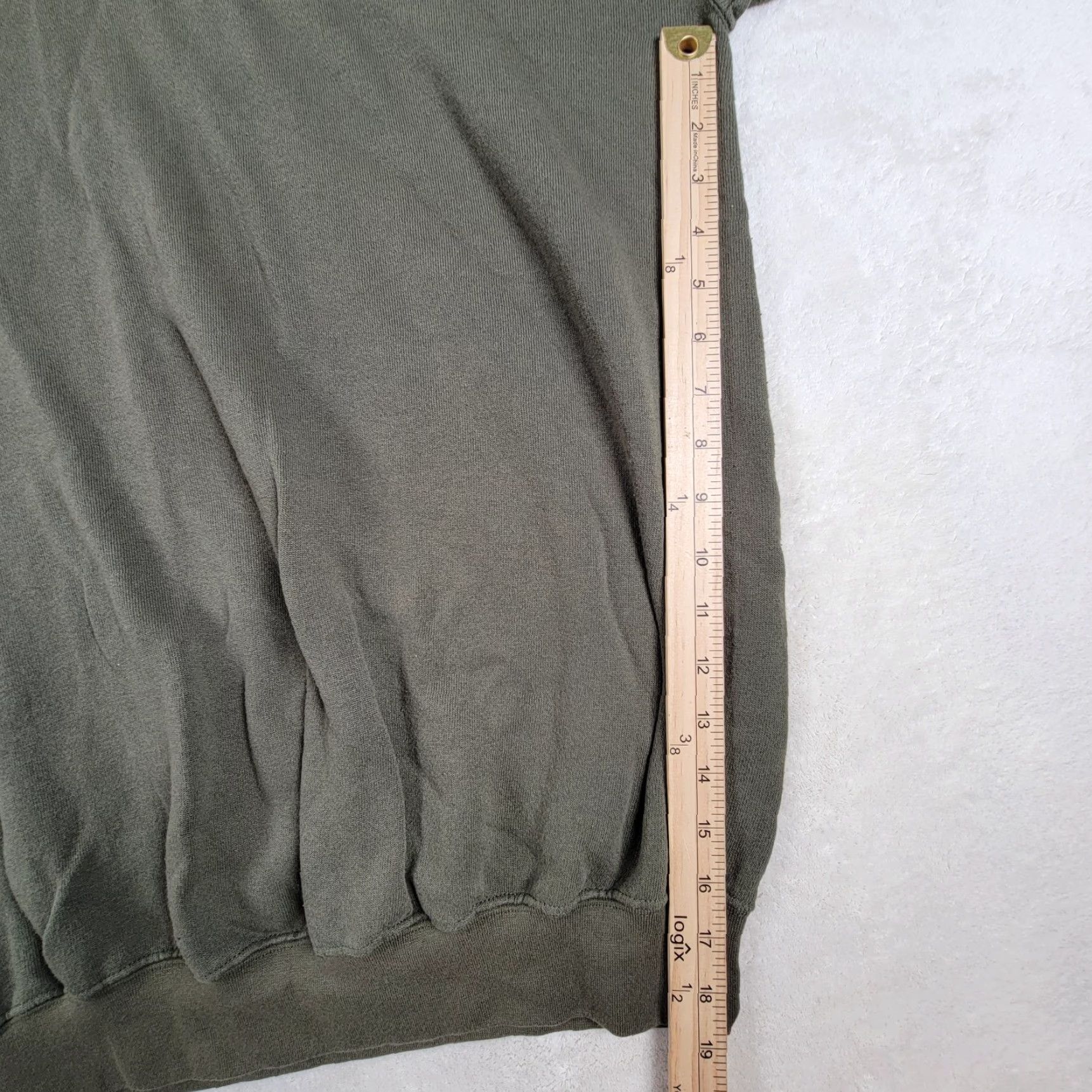 Vintage VINTAGE USMC Sweatshirt Crewneck XL Green United States Made In USA Mens Pullover Casual 90s Military Size US XL / EU 56 / 4 - 7 Thumbnail