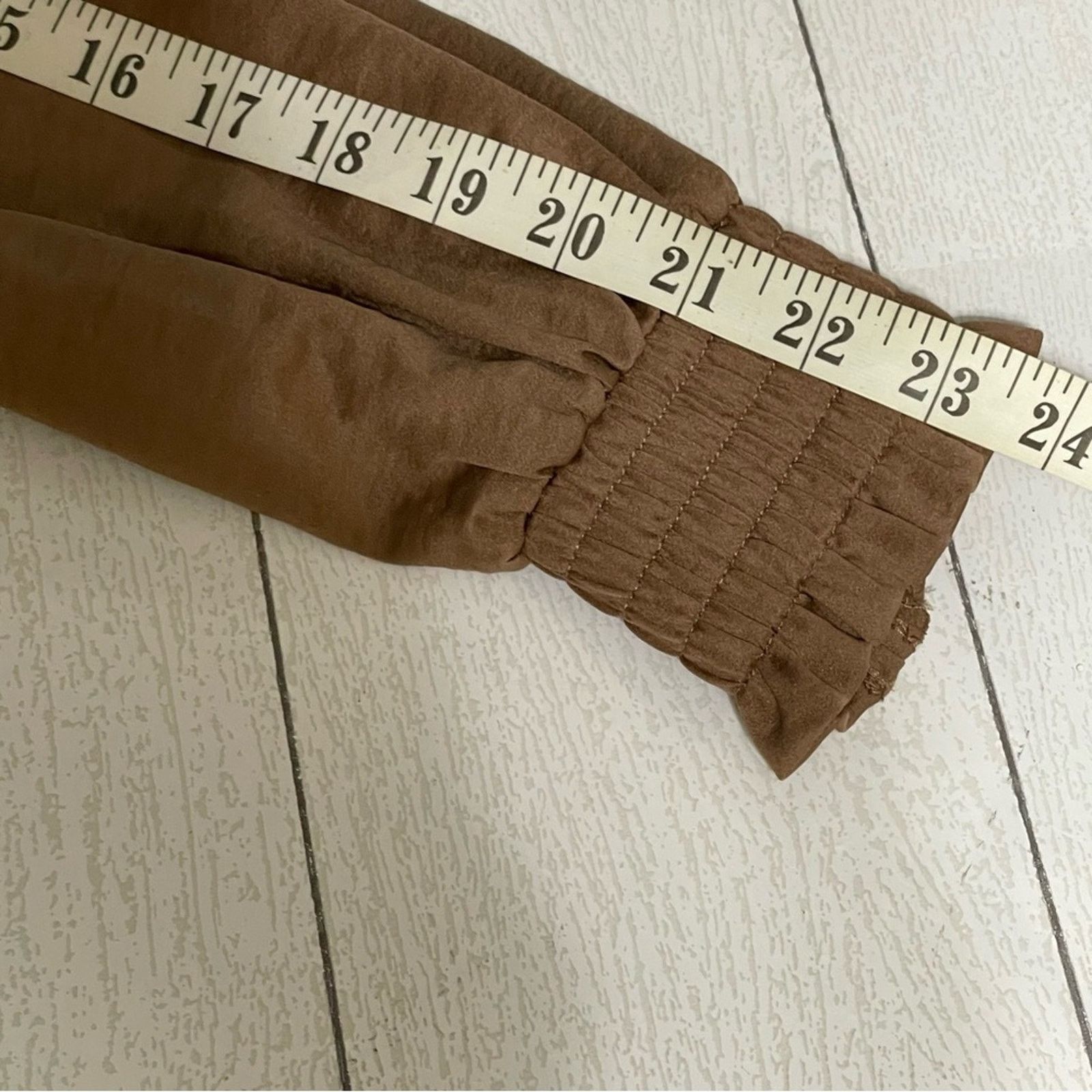 Other OLIVIA GREY Taupe Brown Gathered Bomber Jacket Size Small Size S / US 4 / IT 40 - 7 Thumbnail