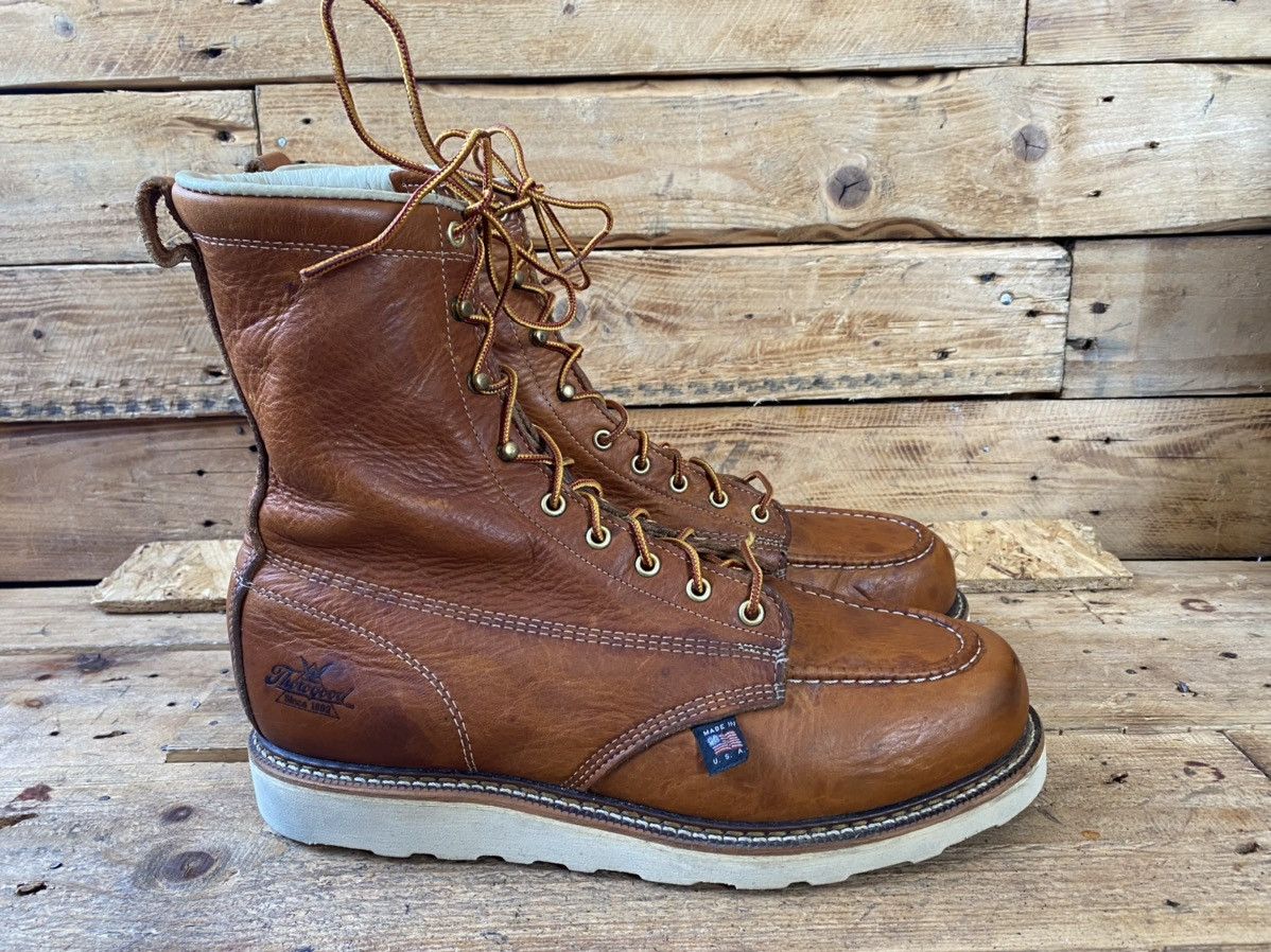 Thorogood Thorogood american heritage moc-toe brown leather boots12EE Size US 12 / EU 45 - 6 Thumbnail