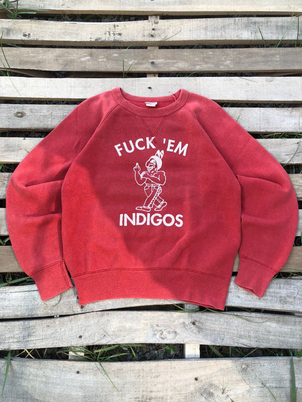 Johnbull Vtg Col-Off x Johnbull "Fuck Em Indigos" Mirror Sweatshirt Size US M / EU 48-50 / 2 - 1 Thumbnail