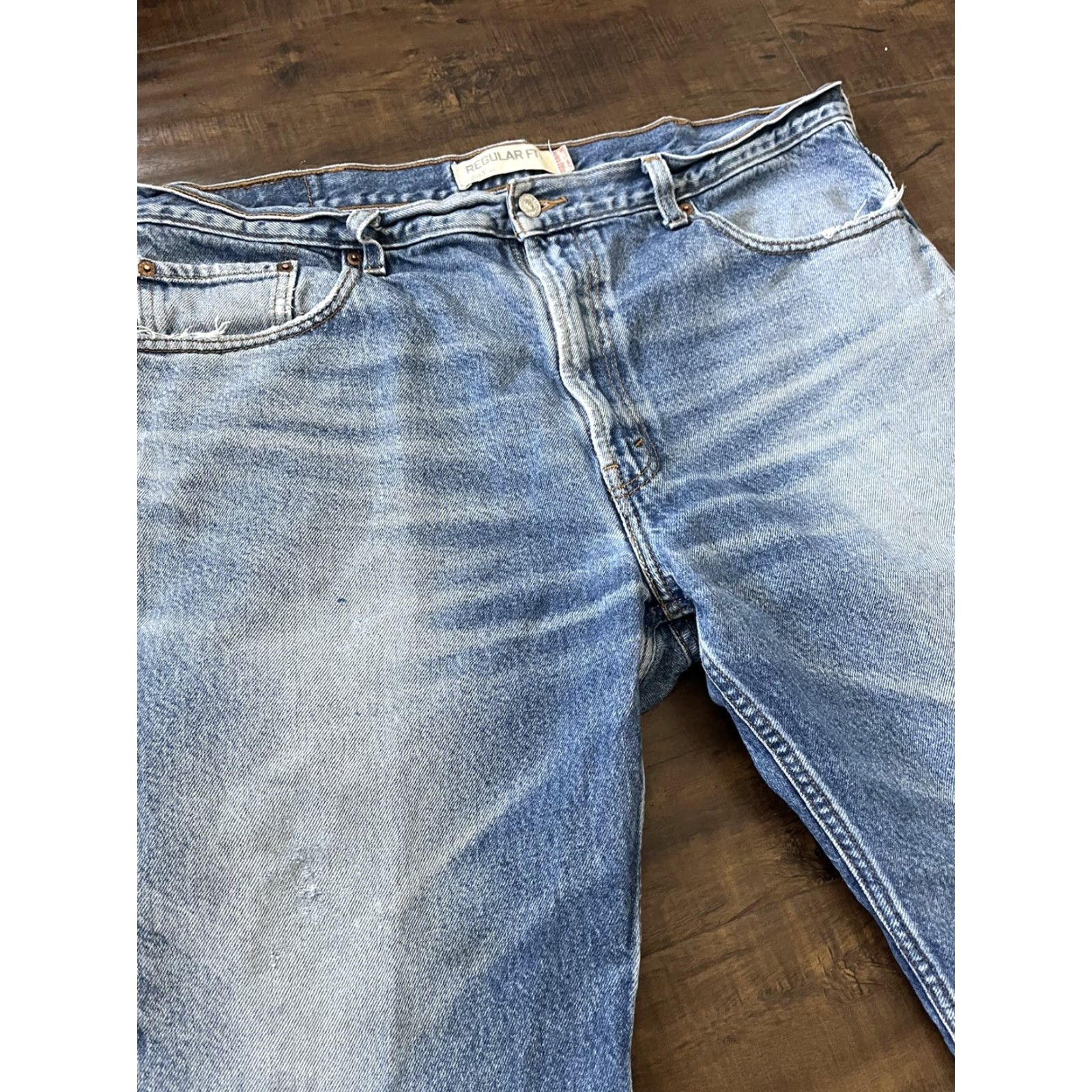 Levi's Vintage Levi's 505 Faded Denim Blue Jeans Pants 40 X 29 Distressed Washed Zipper Fly Size US 40 / EU 56 - 3 Thumbnail