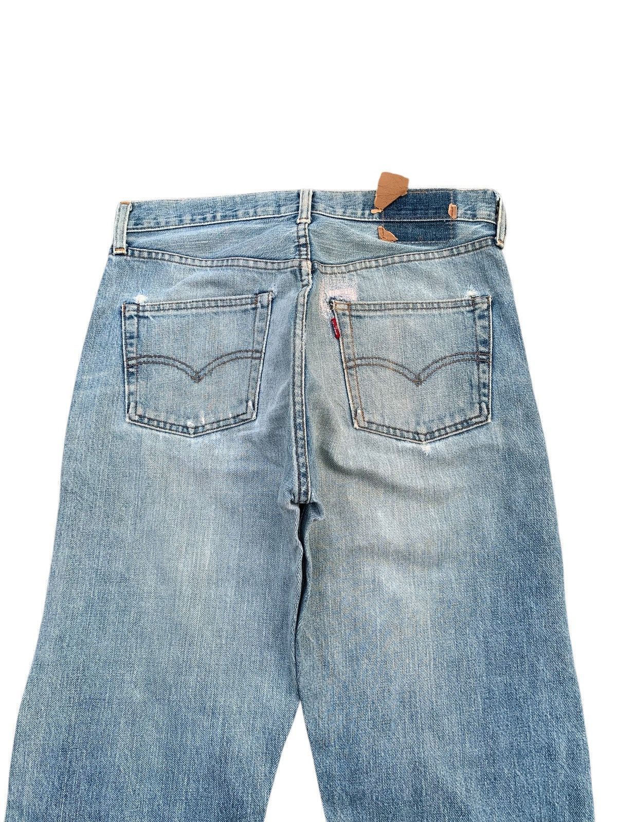 Levi's VINTAGE LEVI'S BIG E 502 TRASHER SELVEDGE DISTRESSED DENIM Size US 31 - 8 Thumbnail
