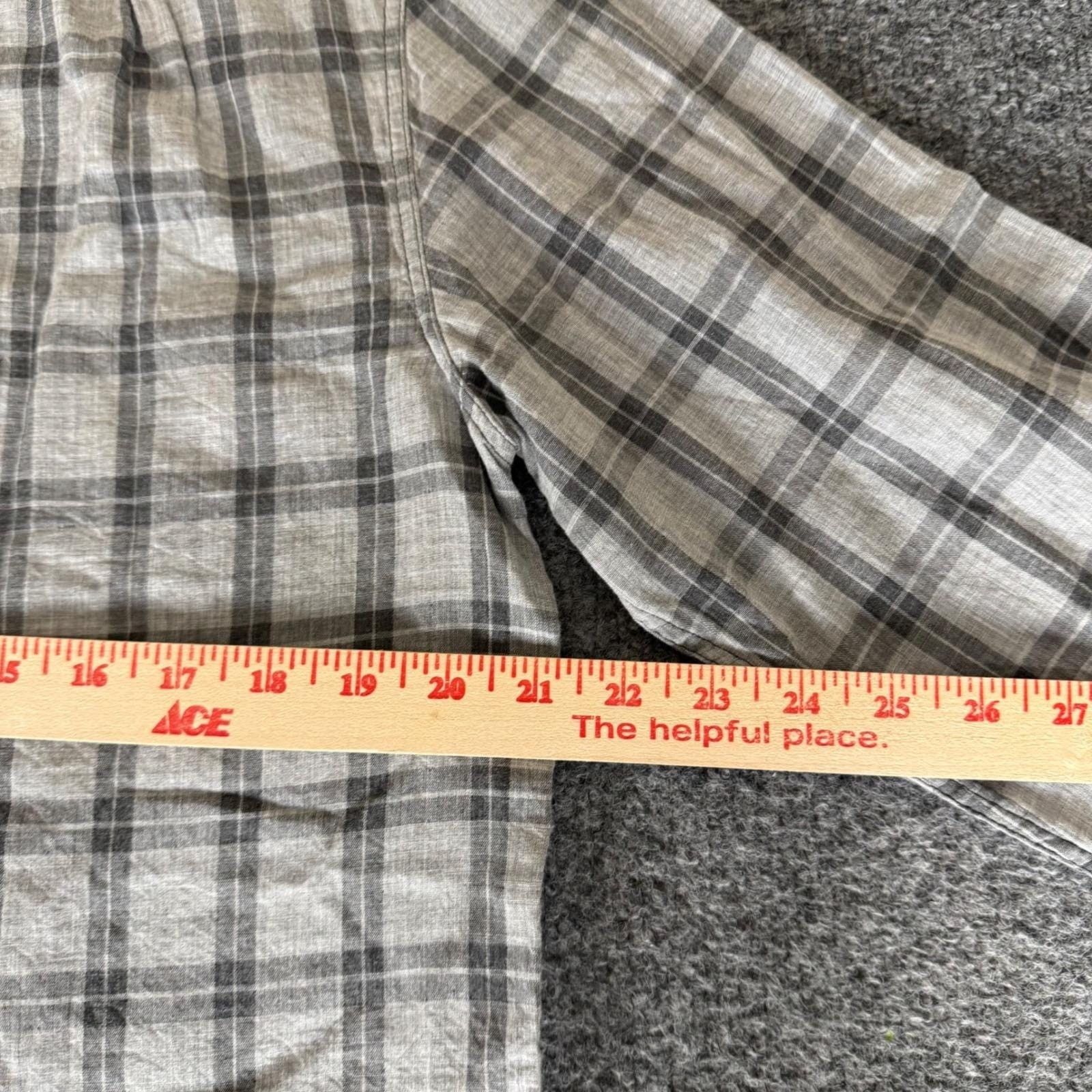 Rag & Bone Rag & Bone Mens Medium Grey Plaid Button Up Shirt Cotton Size US M / EU 48-50 / 2 - 5 Thumbnail