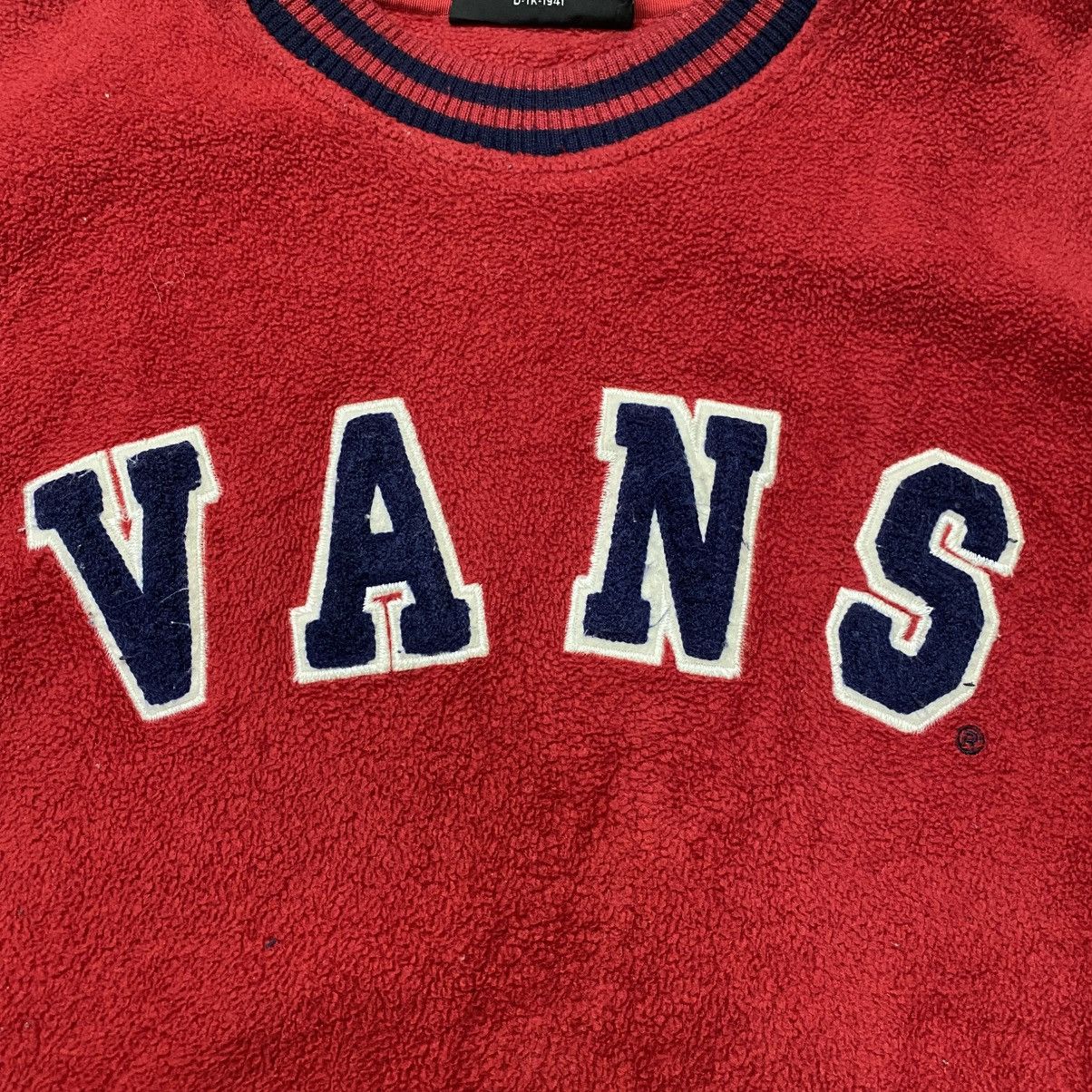 Vans × Vintage Vintage 90s Vans Big logo fleece sweat Size US L / EU 52-54 / 3 - 7 Thumbnail