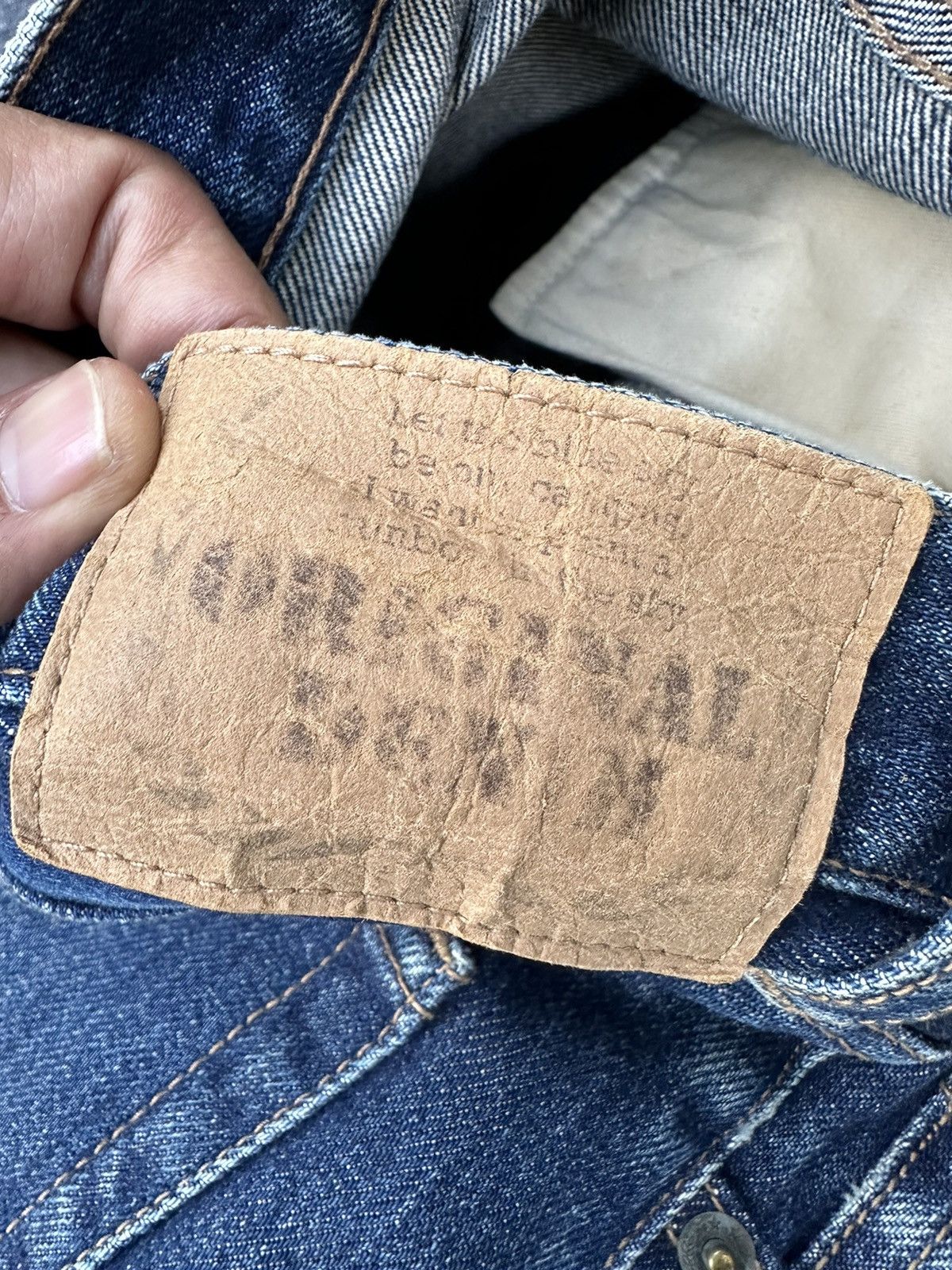 Vintage Vintage Original Denim Blue Washed Denim 31x31 D84 Size US 31 - 14 Thumbnail