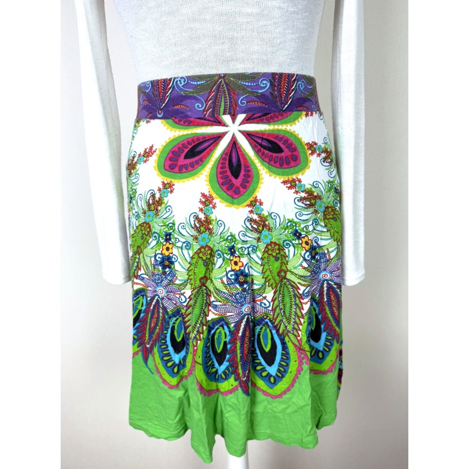 Desigual Desigual 21F2758 Skirt XL Multicoloured Womens Size 40" / US 18 - 2 Thumbnail