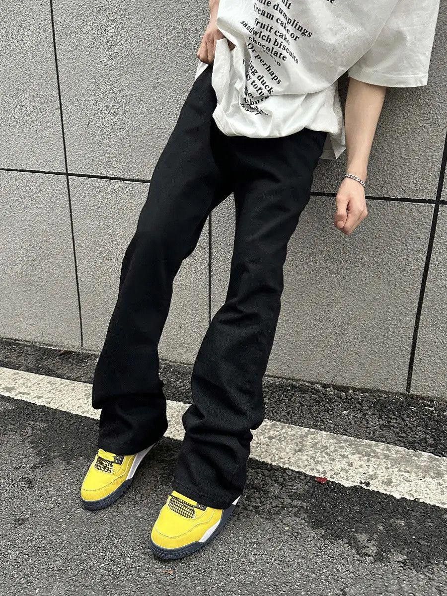 Other Black Stacked Flared Denim Jeans Size US 32 / EU 48 - 5 Thumbnail